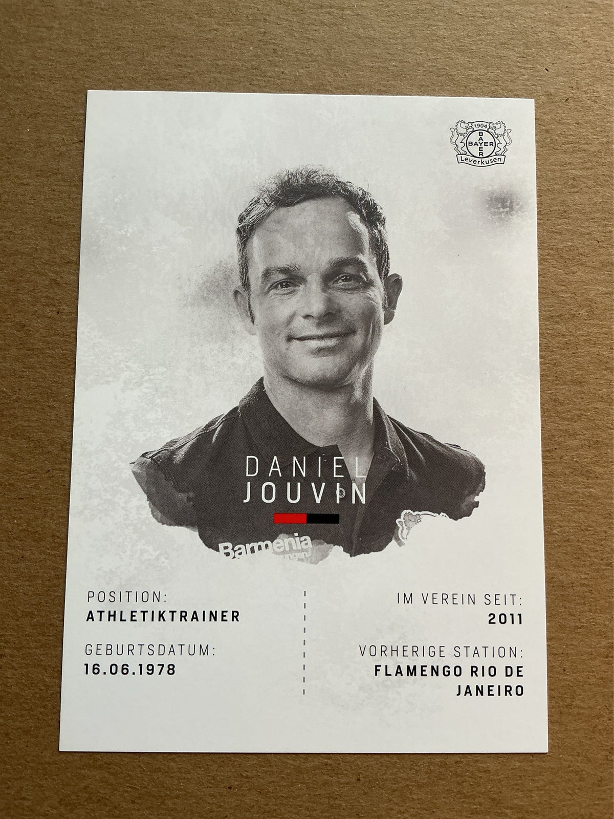 Daniel Jouvin, Brazil 🇧🇷 Bayer 04 Leverkusen 2018/19 hand signed