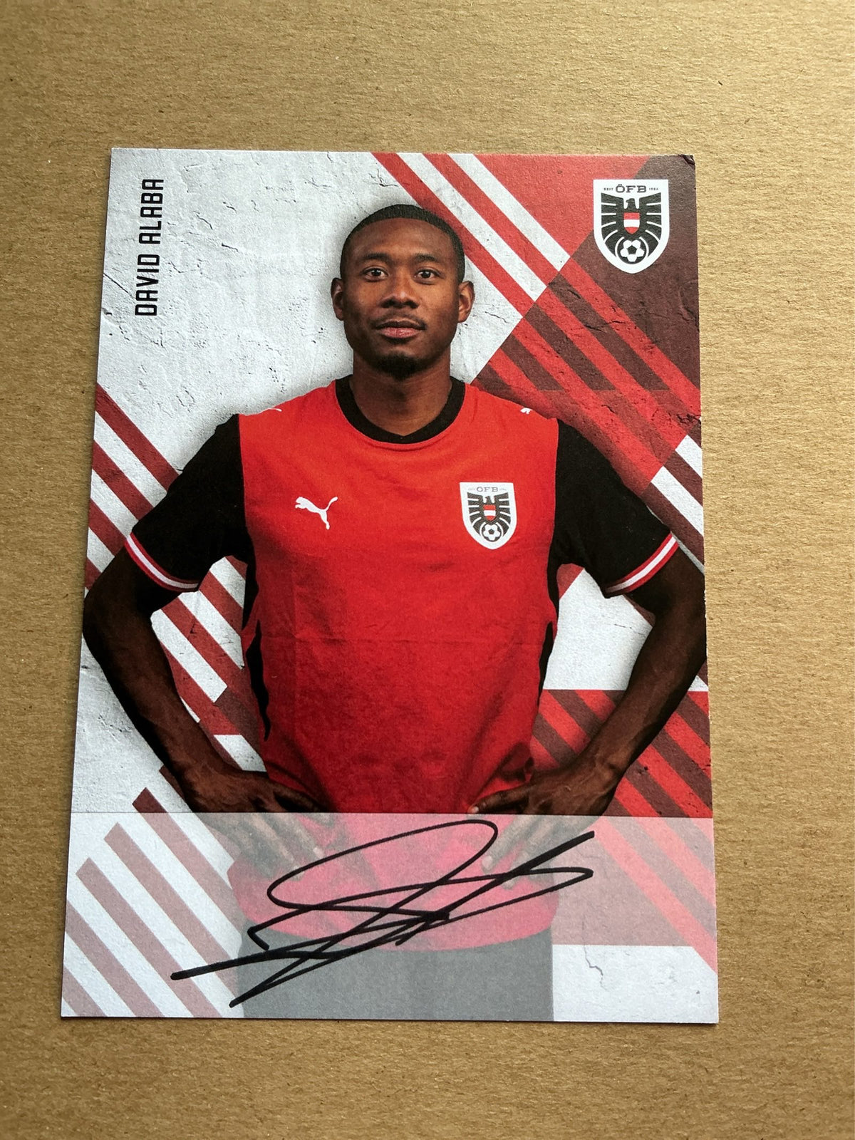 David Alaba, Austria 🇦🇹 FIFA World Cup 2026 hand signed
