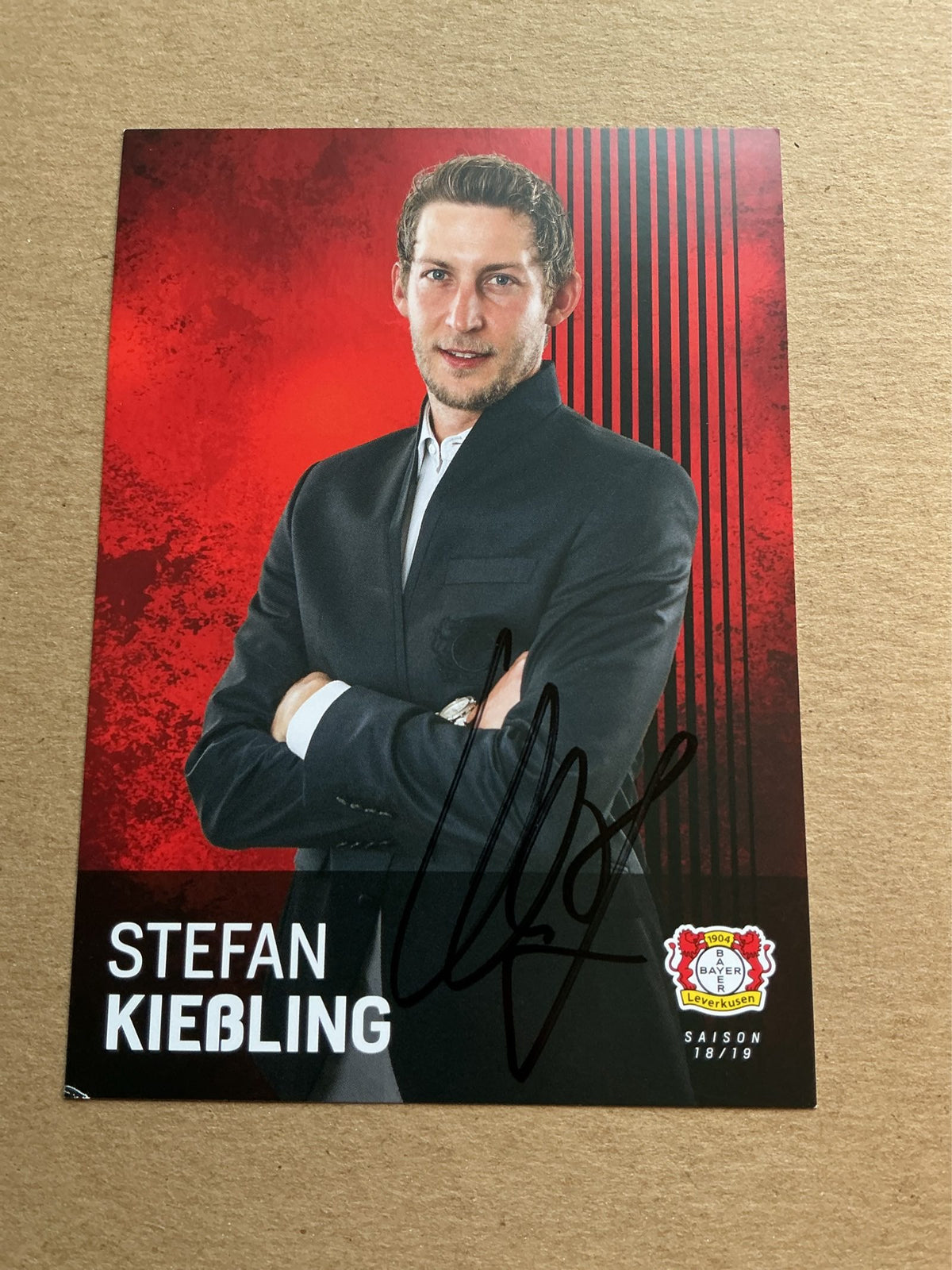 Stefan Kießling, Germany 🇩🇪 Bayer 04 Leverkusen 2018/19 hand signed