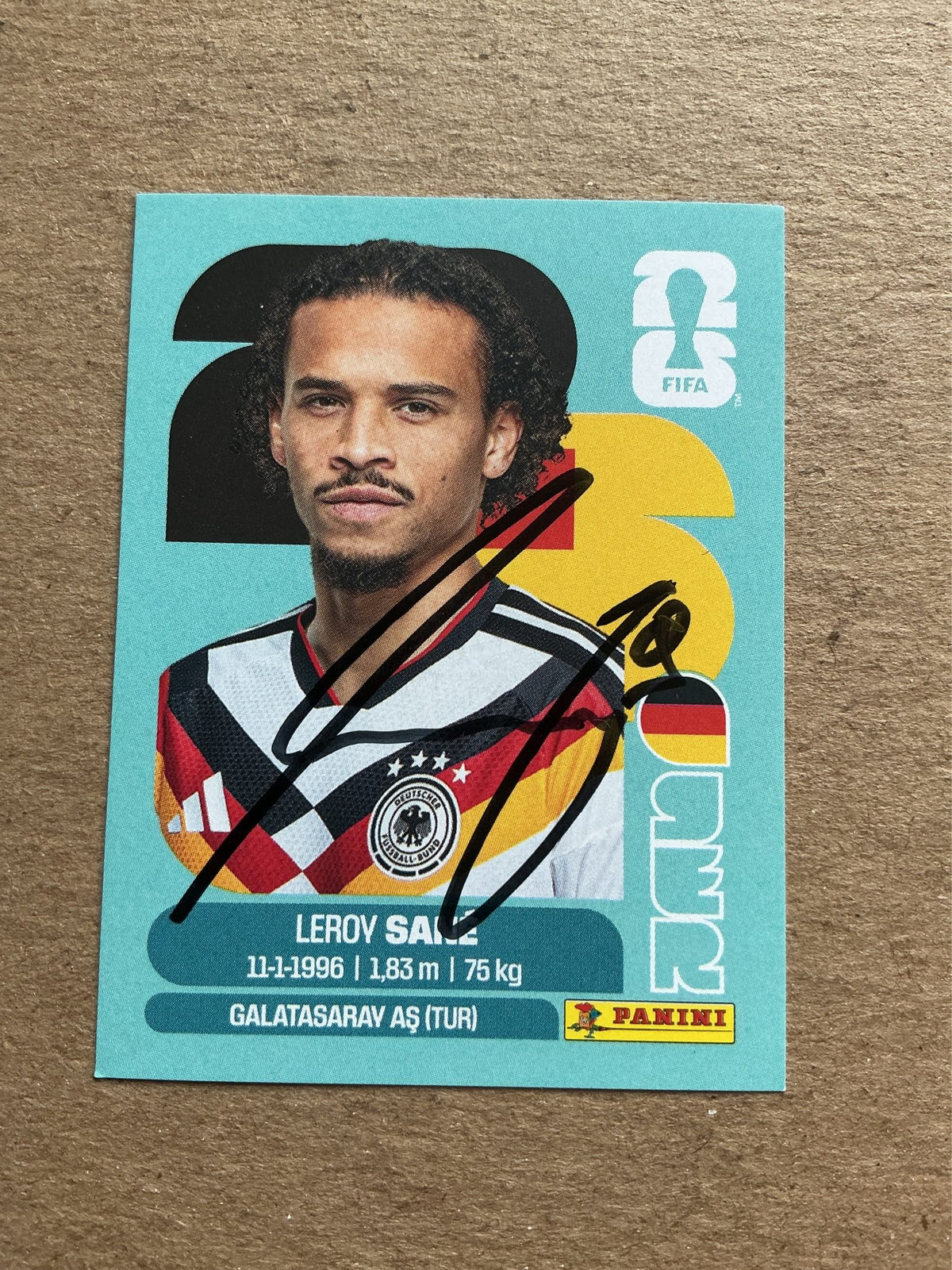 Leroy Sane, Germany 🇩🇪 FIFA World Cup 2026 Panini hand signed