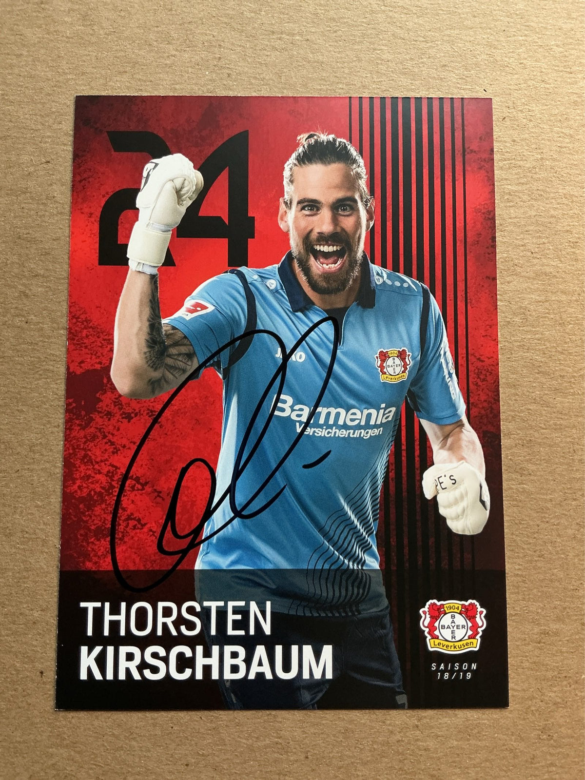 Thorsten Kirschbaum, Germany 🇩🇪 Bayer 04 Leverkusen 2018/19 hand signed