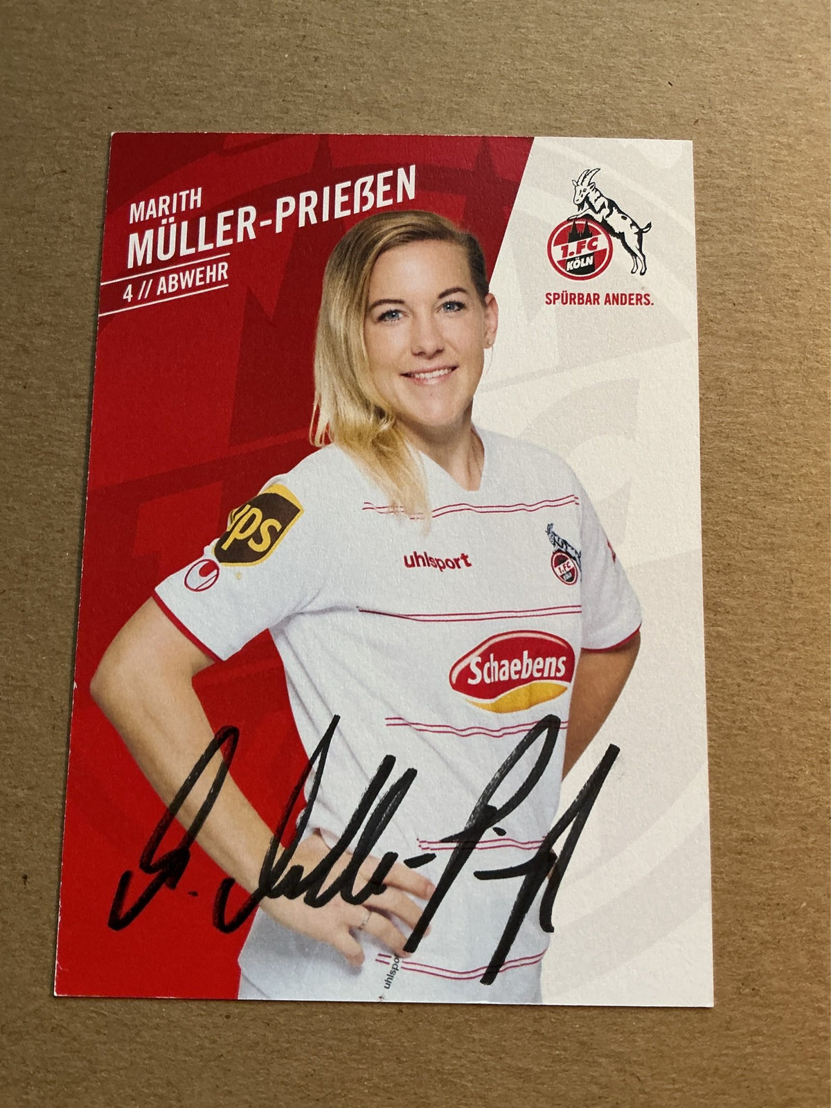 Marith Müller-Prießen, Germany 🇩🇪 1.FC Köln 2021/22 hand signed