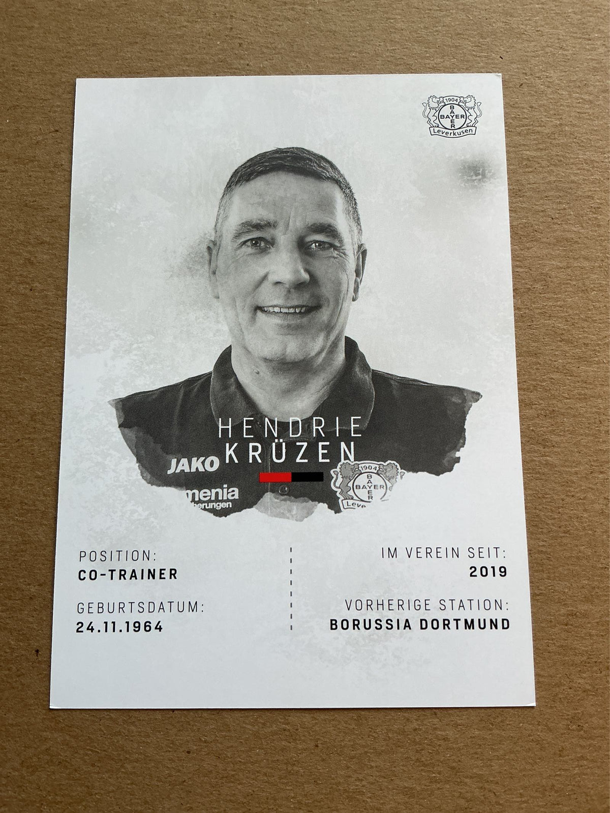 Hendrie Krüzen, Netherlands 🇳🇱 Bayer 04 Leverkusen 2018/19 hand signed
