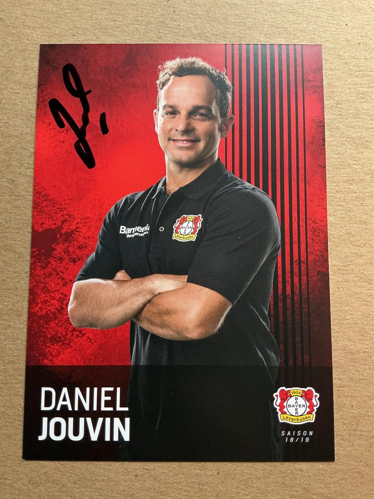 Daniel Jouvin, Brazil 🇧🇷 Bayer 04 Leverkusen 2018/19 hand signed