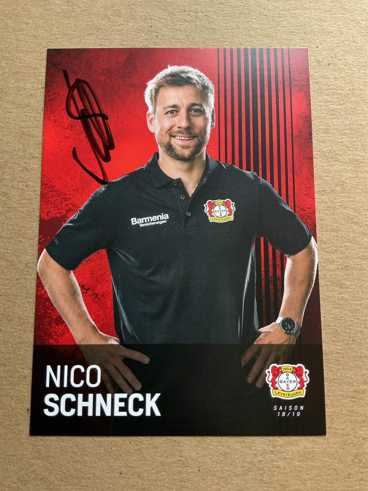 Nico Schneck, Germany 🇩🇪 Bayer 04 Leverkusen 2018/19 hand signed