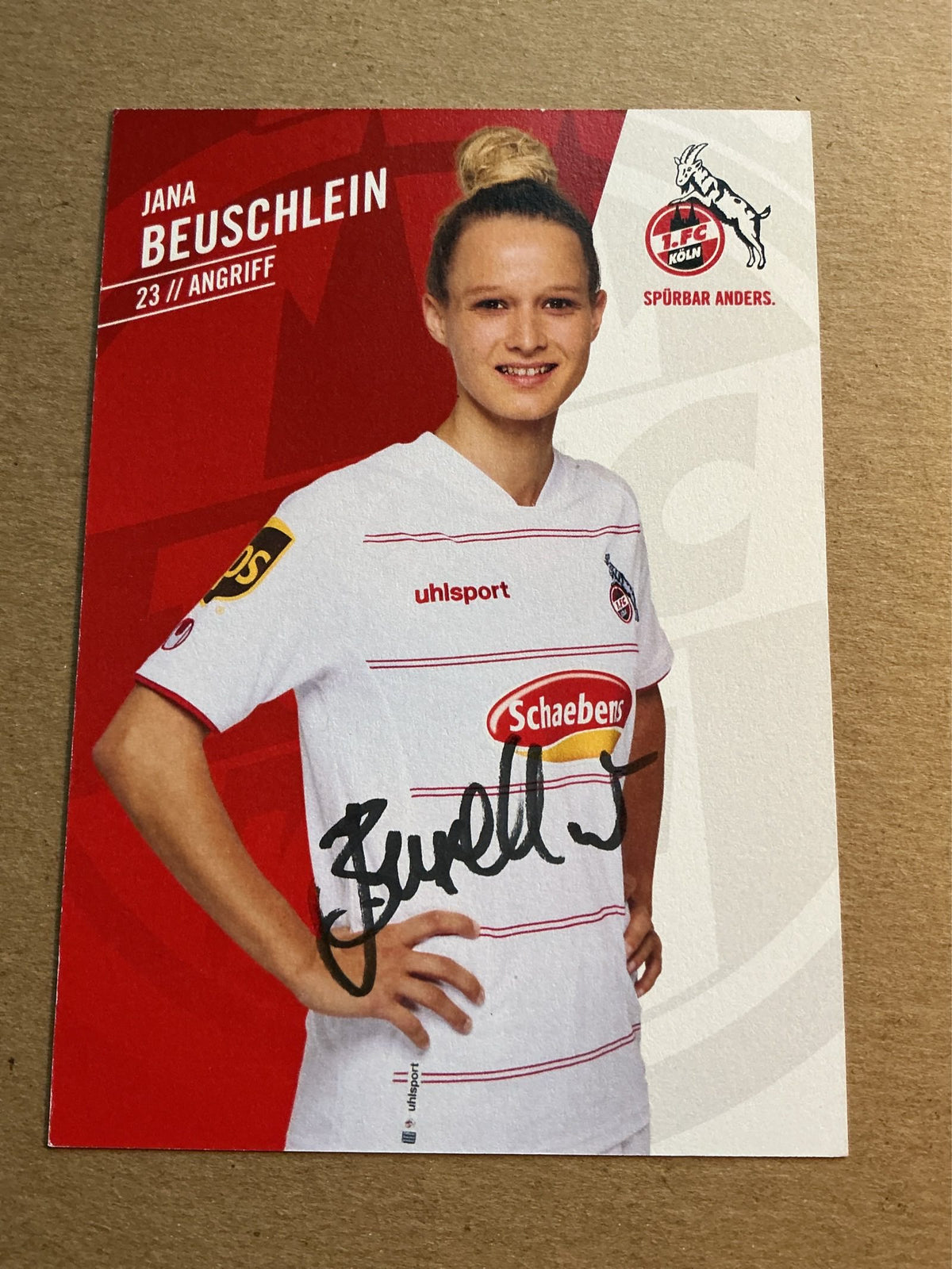 Jana Beuschlein, Germany 🇩🇪 1.FC Köln 2021/22 hand signed