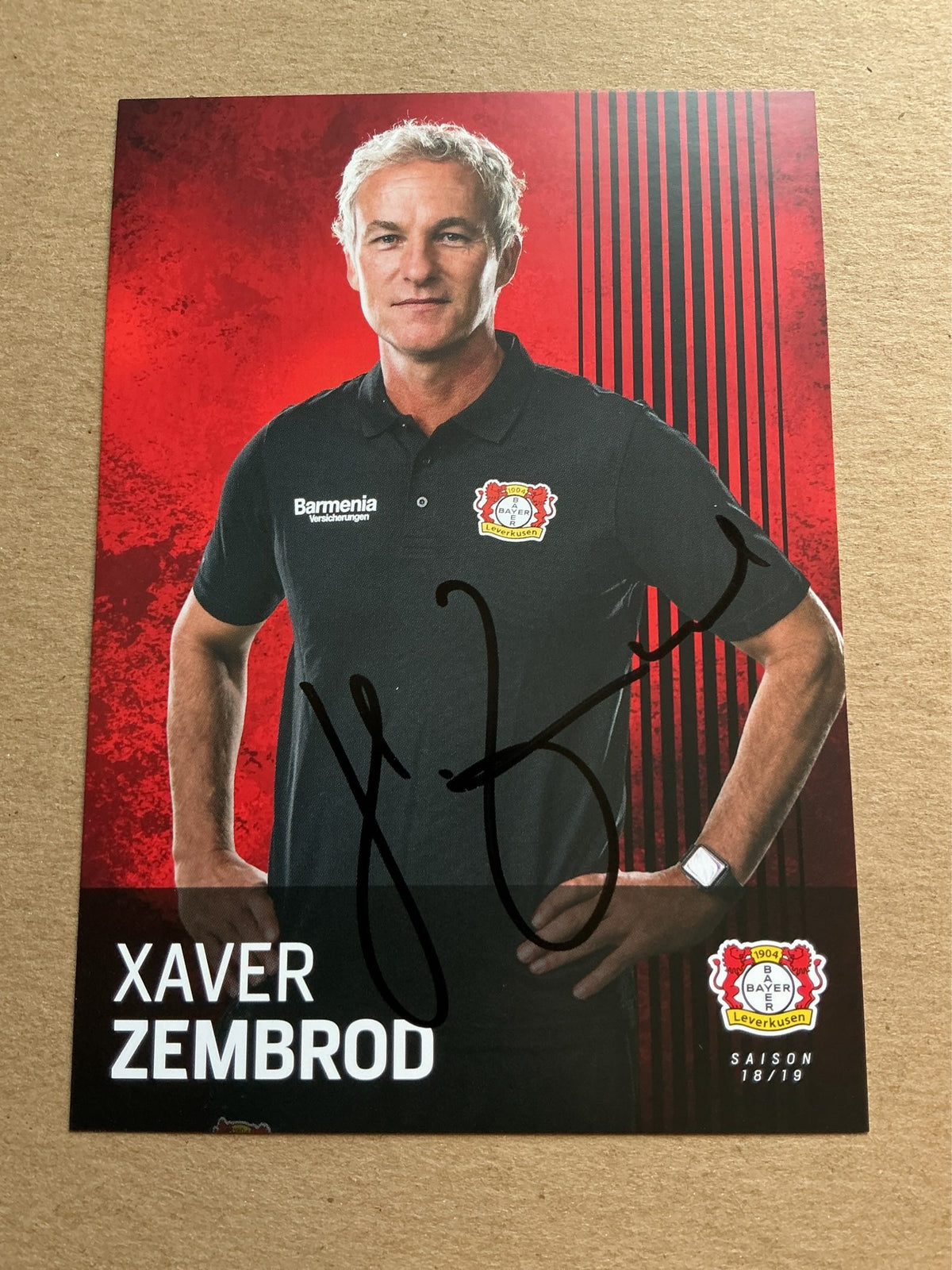 Xaver Zembrod, Germany 🇩🇪 Bayer 04 Leverkusen 2018/19 hand signed