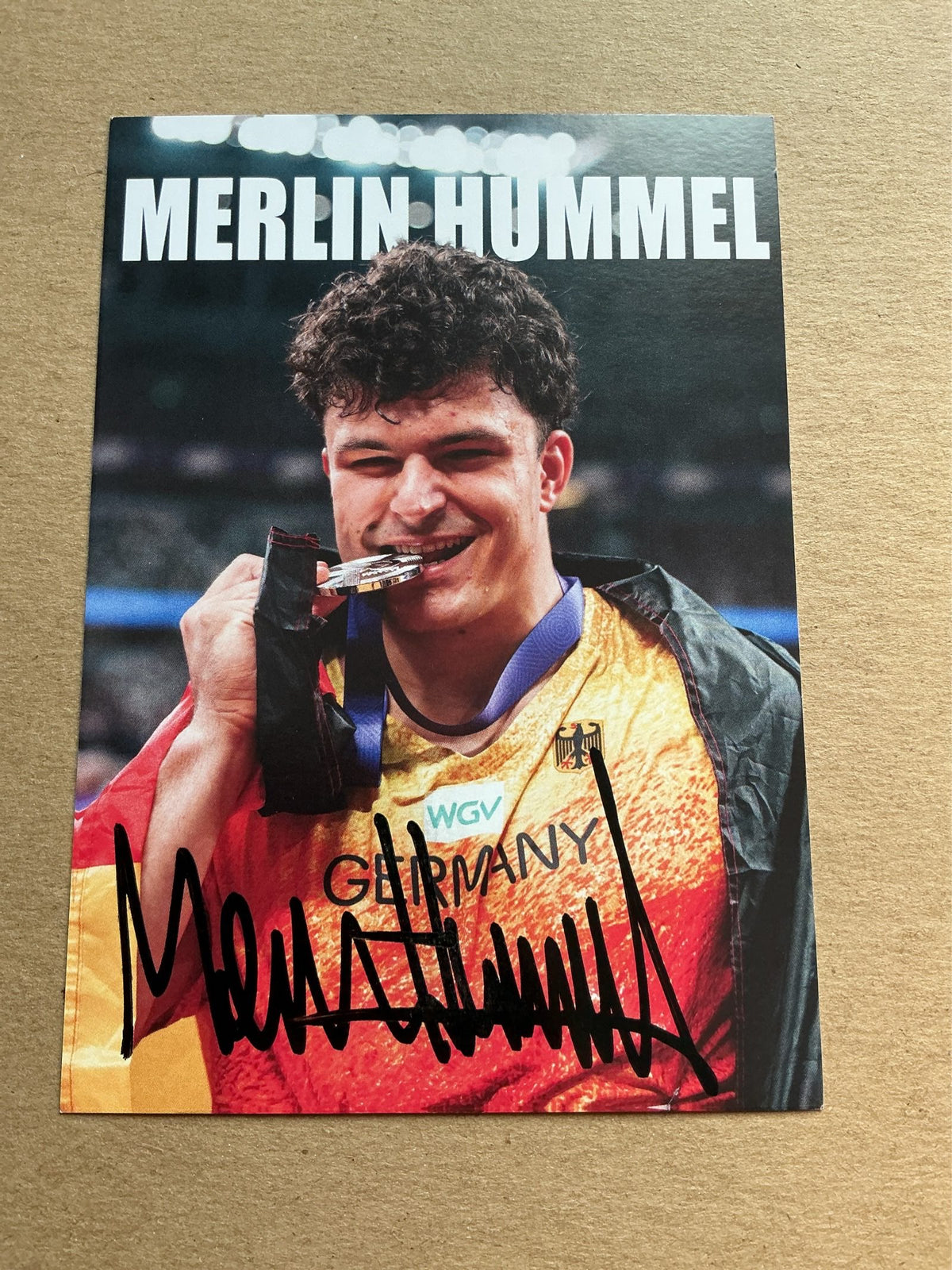 Merlin Hummel, Germany 🇩🇪 Hammer Thrower Birmingham 2026 hand signed
