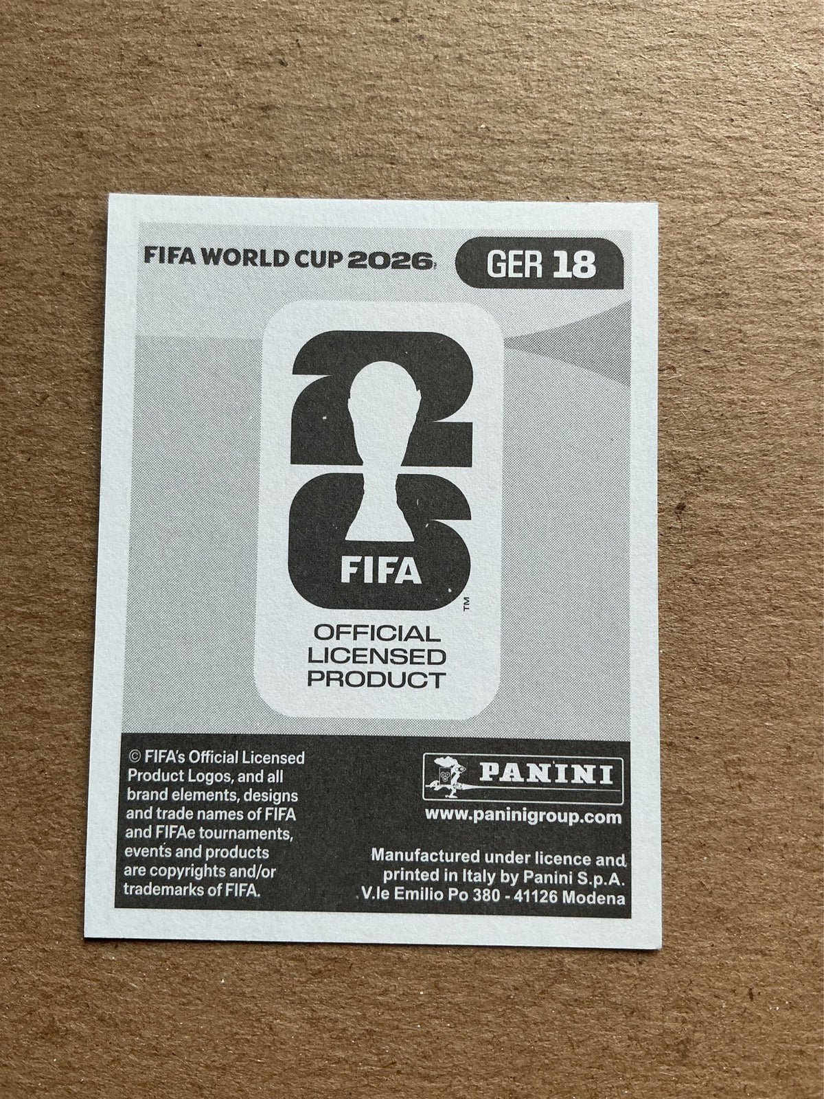 Leroy Sane, Germany 🇩🇪 FIFA World Cup 2026 Panini hand signed