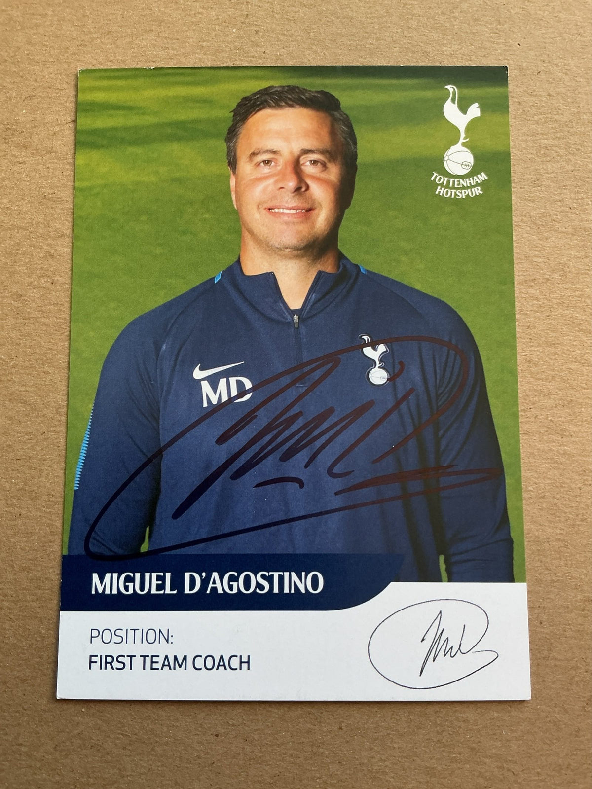 Miguel D’Agostino, Argentina 🇦🇷 Tottenham Hotspur 2017/18 hand signed