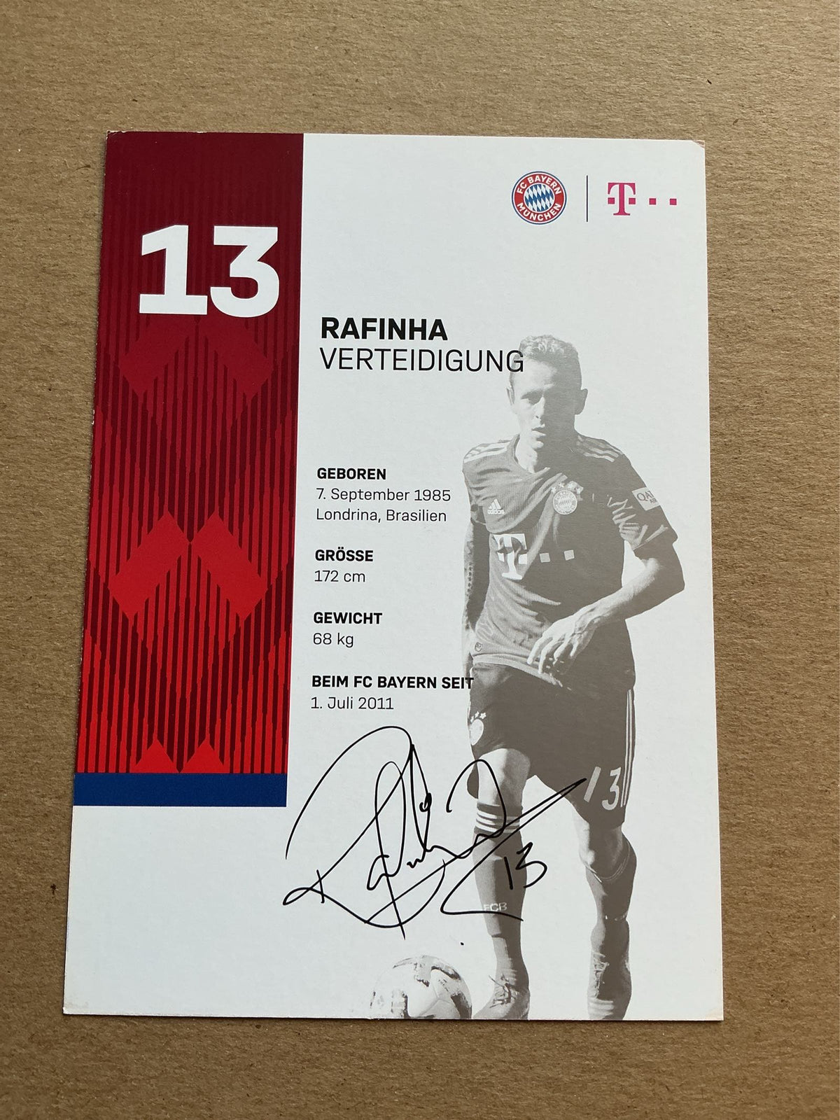 Rafinha, Brazil 🇧🇷 FC Bayern München 2018/19 hand signed
