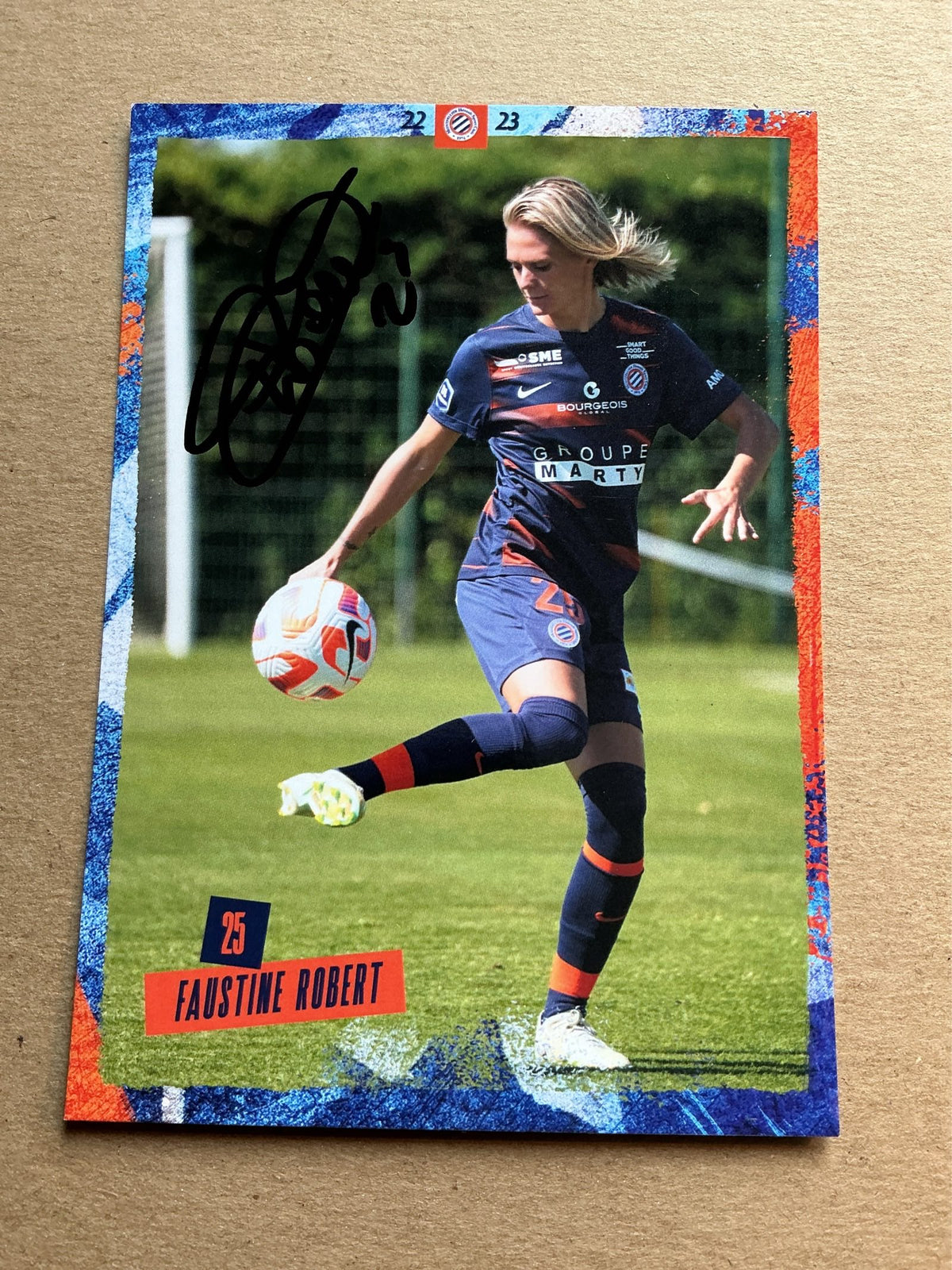 Faustine Robert, France 🇫🇷 Montpellier HSC 2022/23 hand signed