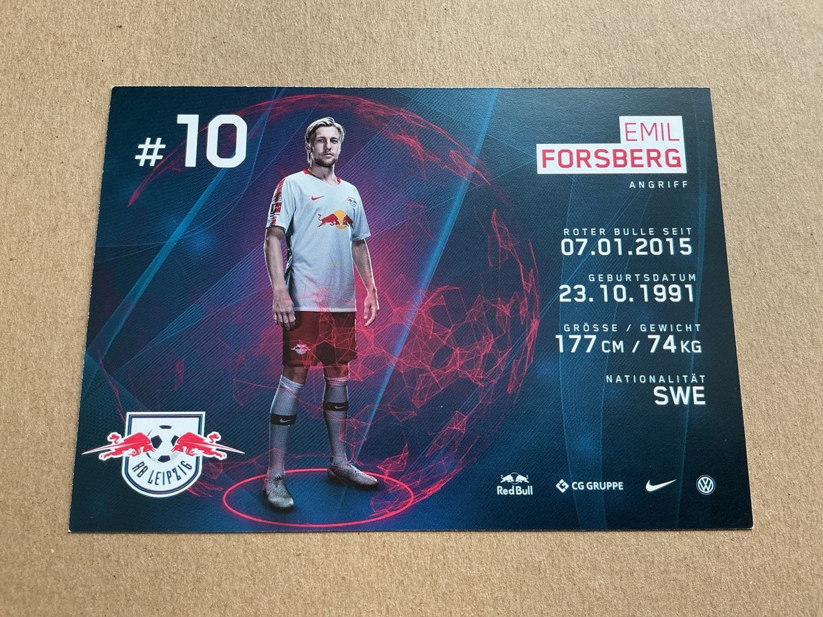 Emil Forsberg, Sweden 🇸🇪 RB Leipzig 2018/19 hand signed