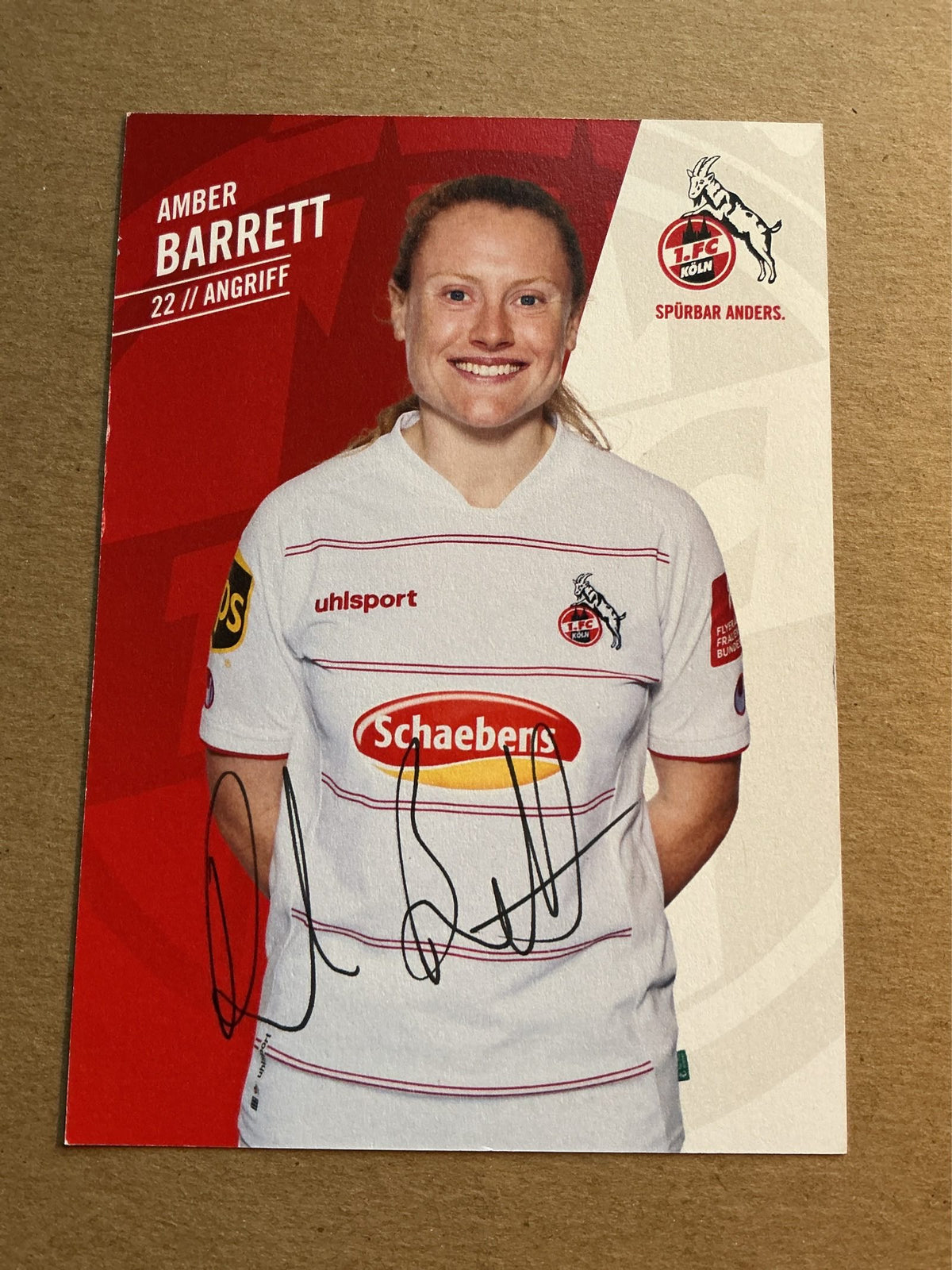 Amber Barrett, Ireland 🇮🇪 1.FC Köln 2021/22 hand signed