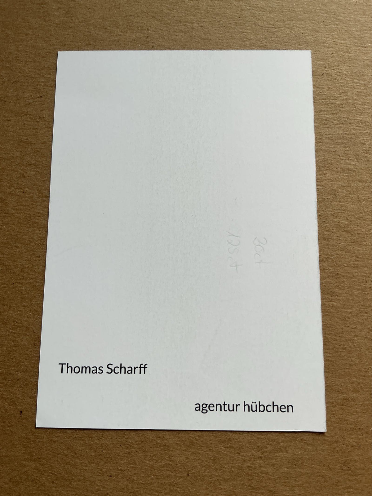 Thomas Scharff, Germany 🇩🇪 Actor  2026 hand signed