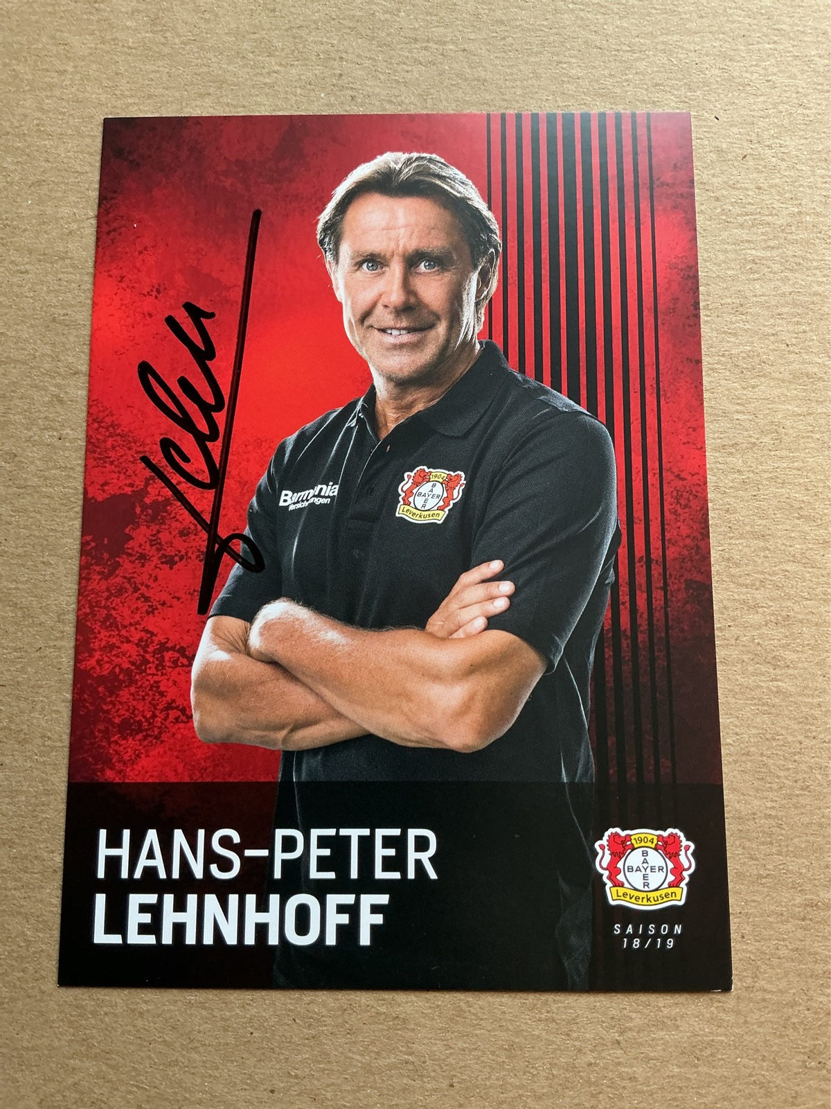Hans-Peter Lehnhoff, Germany 🇩🇪 Bayer 04 Leverkusen 2018/19 hand signed