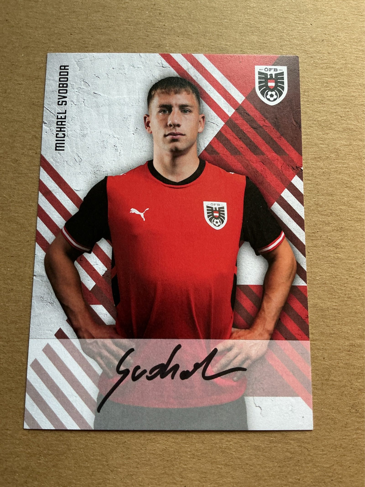 Michael Svoboda, Austria 🇦🇹 FIFA World Cup 2026 hand signed