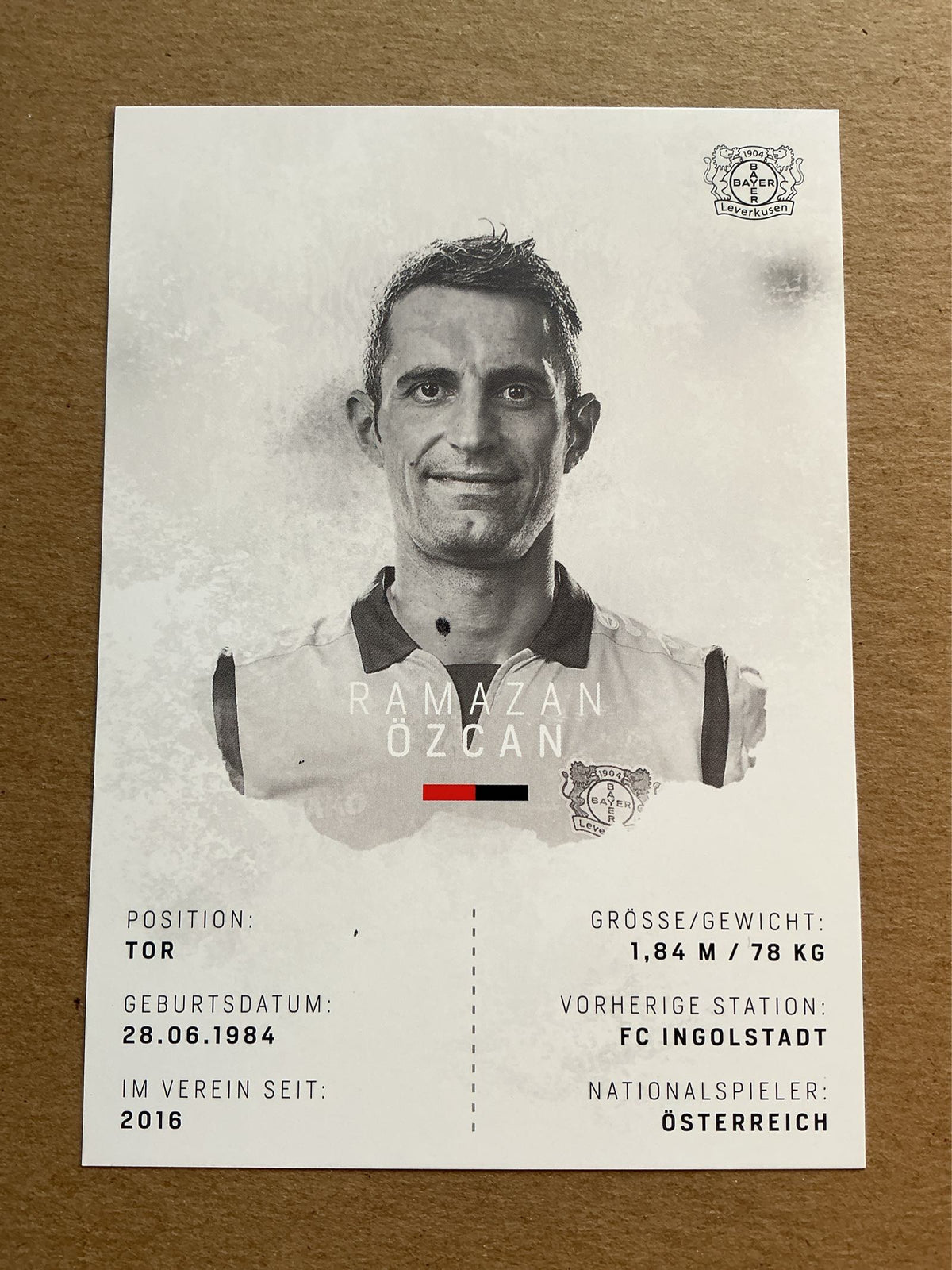 Ramazan Özcan, Austria 🇦🇹 Bayer 04 Leverkusen 2018/19 hand signed