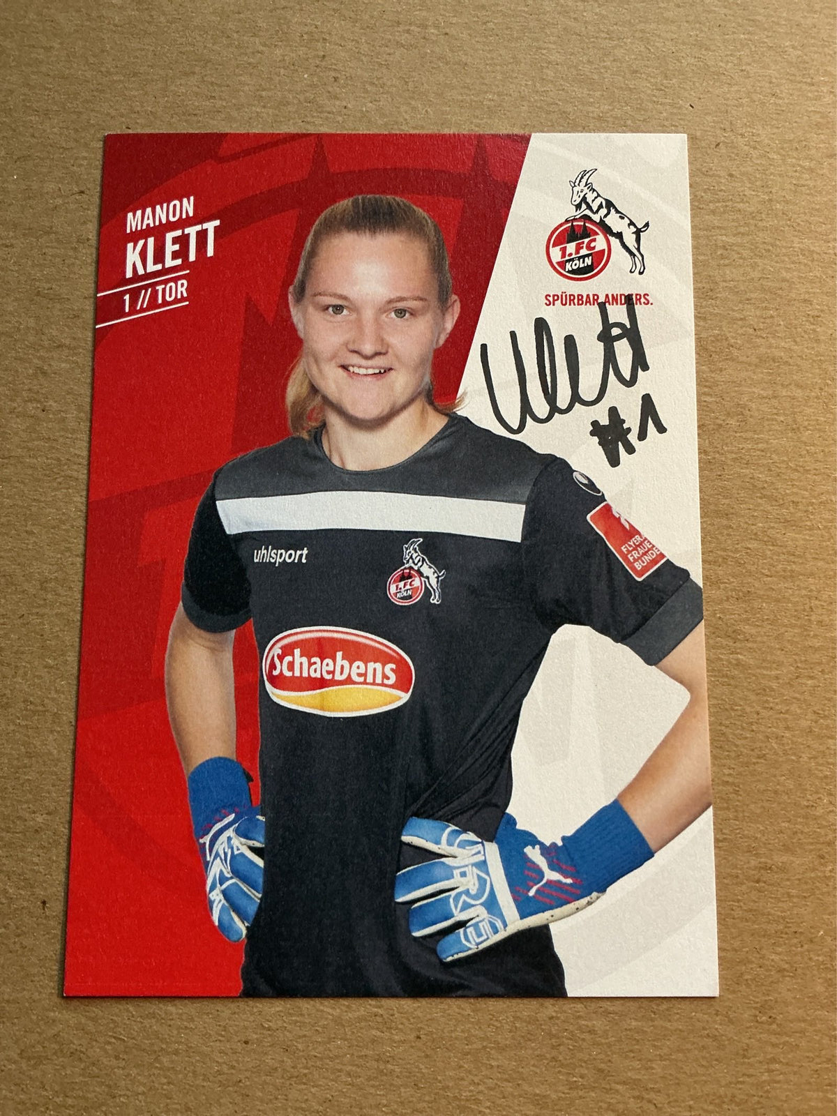 Manon Klett, Germany 🇩🇪 1.FC Köln 2021/22 hand signed