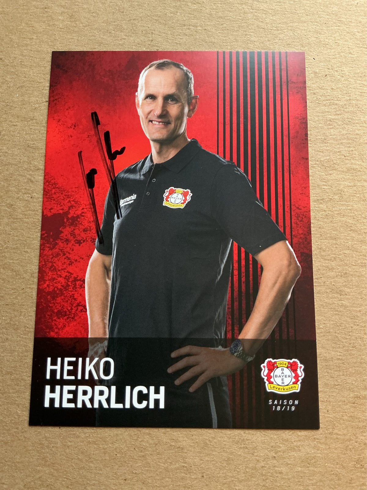 Heiko Herrlich, Germany 🇩🇪 Bayer 04 Leverkusen 2018/19 hand signed