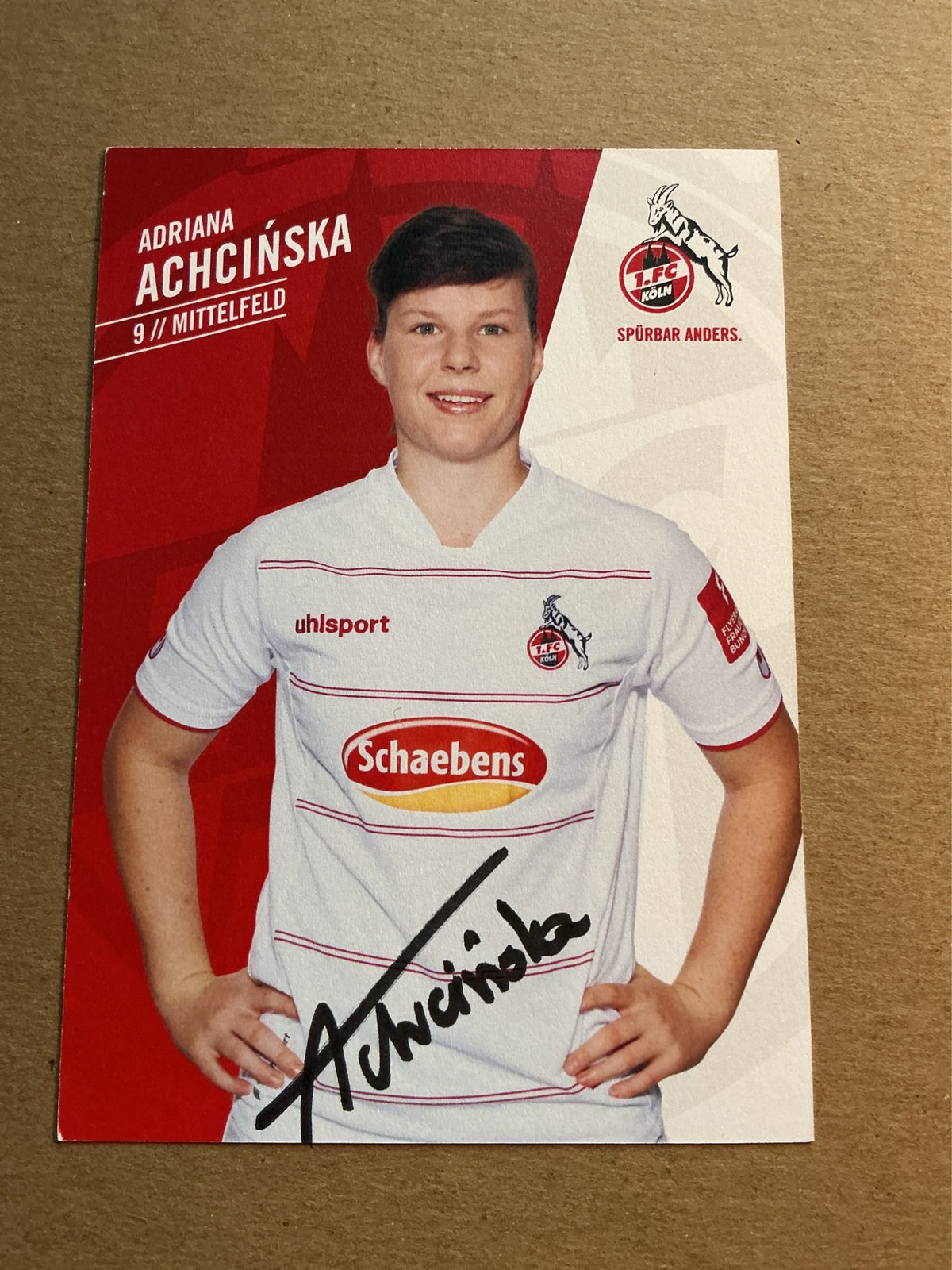 Adriana Achcińska, Poland 🇵🇱 1.FC Köln 2021/22 hand signed