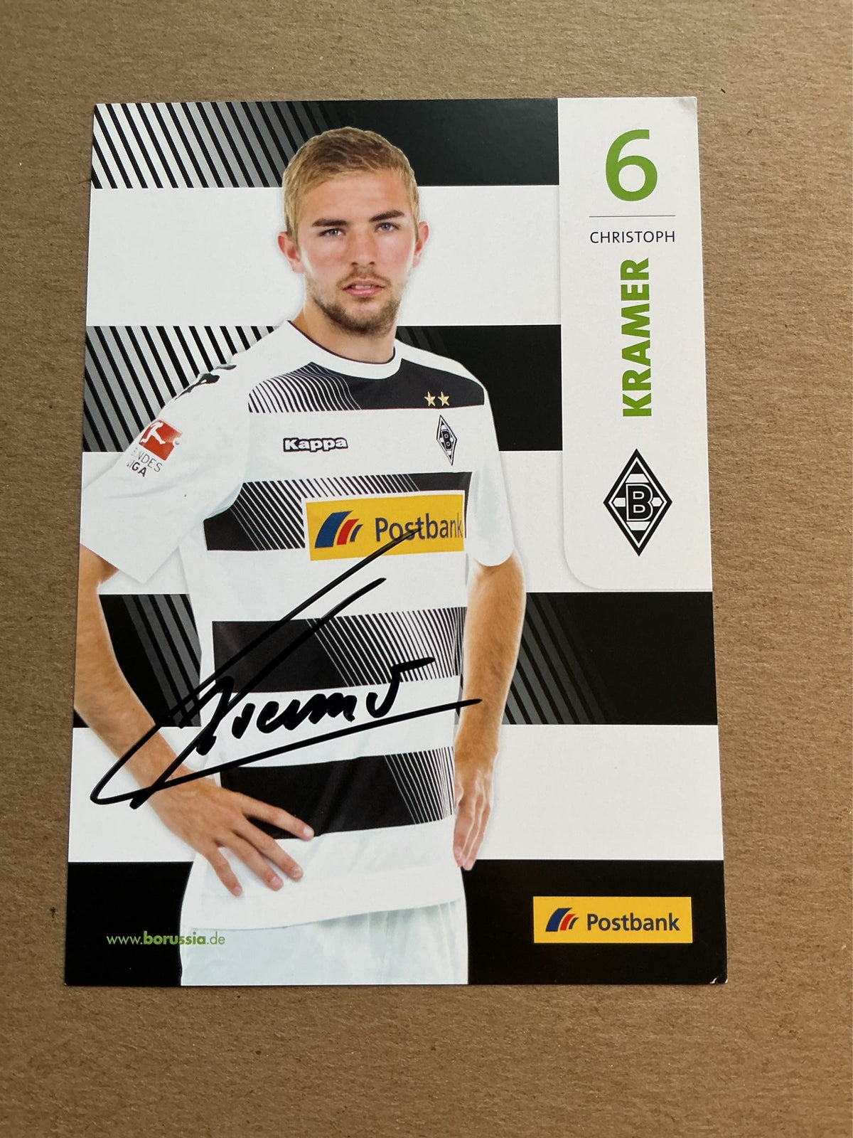 Christof Kramer, Germany 🇩🇪 Borussia Mönchengladbach 2018/19 hand signed