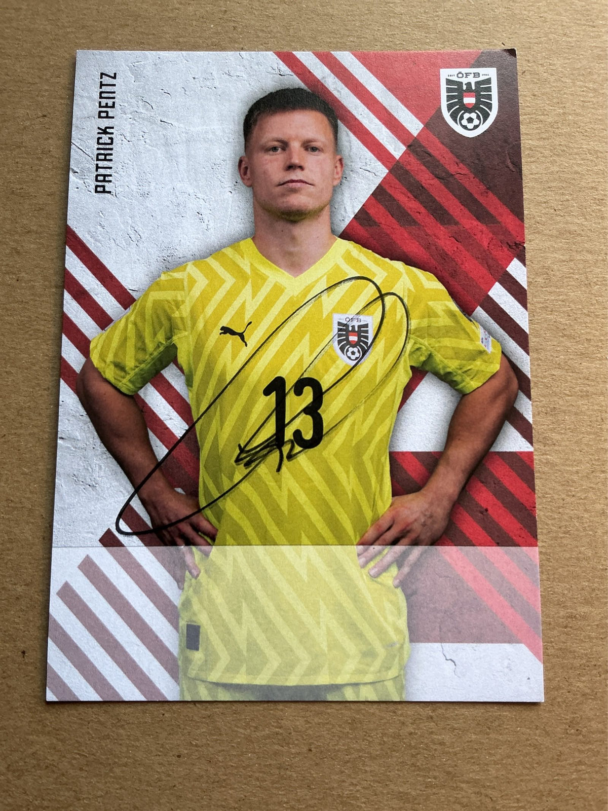 Patrick Pentz, Austria 🇦🇹 FIFA World Cup 2026 hand signed