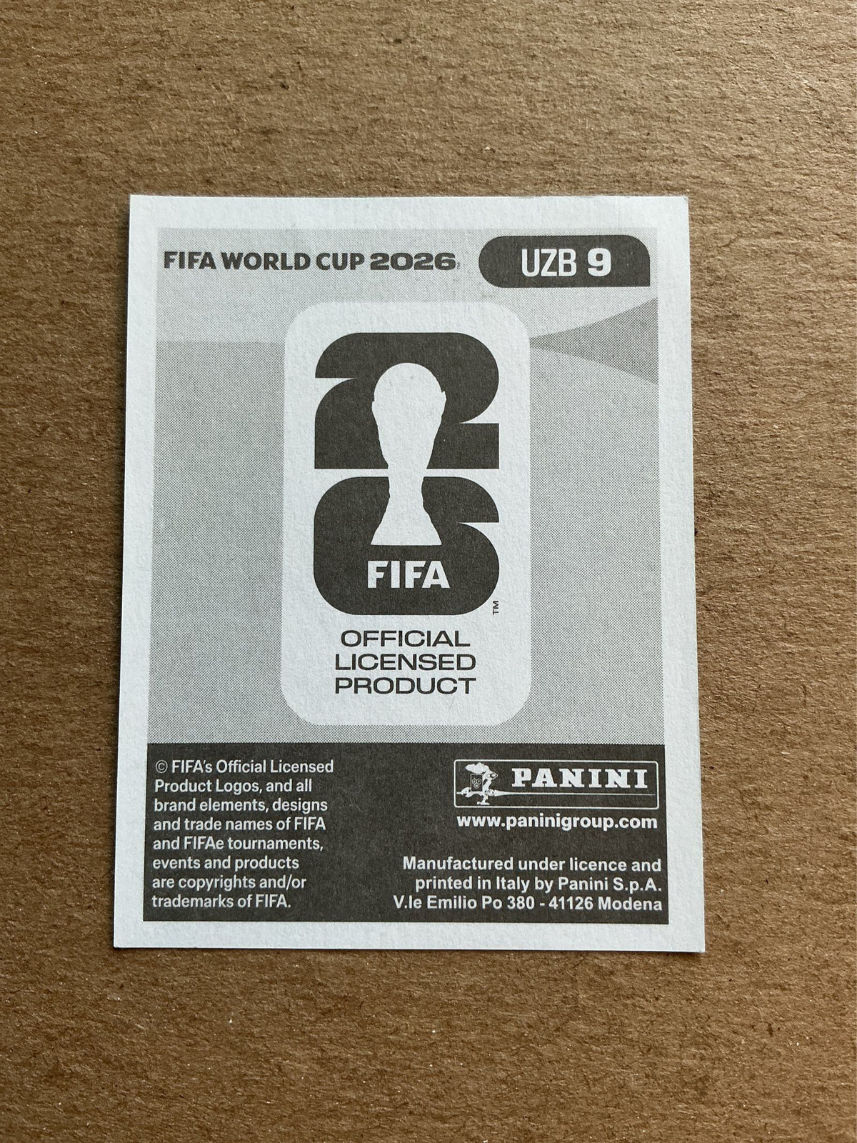 Abdukodir Khusanov, Uzbekistan 🇺🇿 FIFA World Cup 2026 Panini hand signed