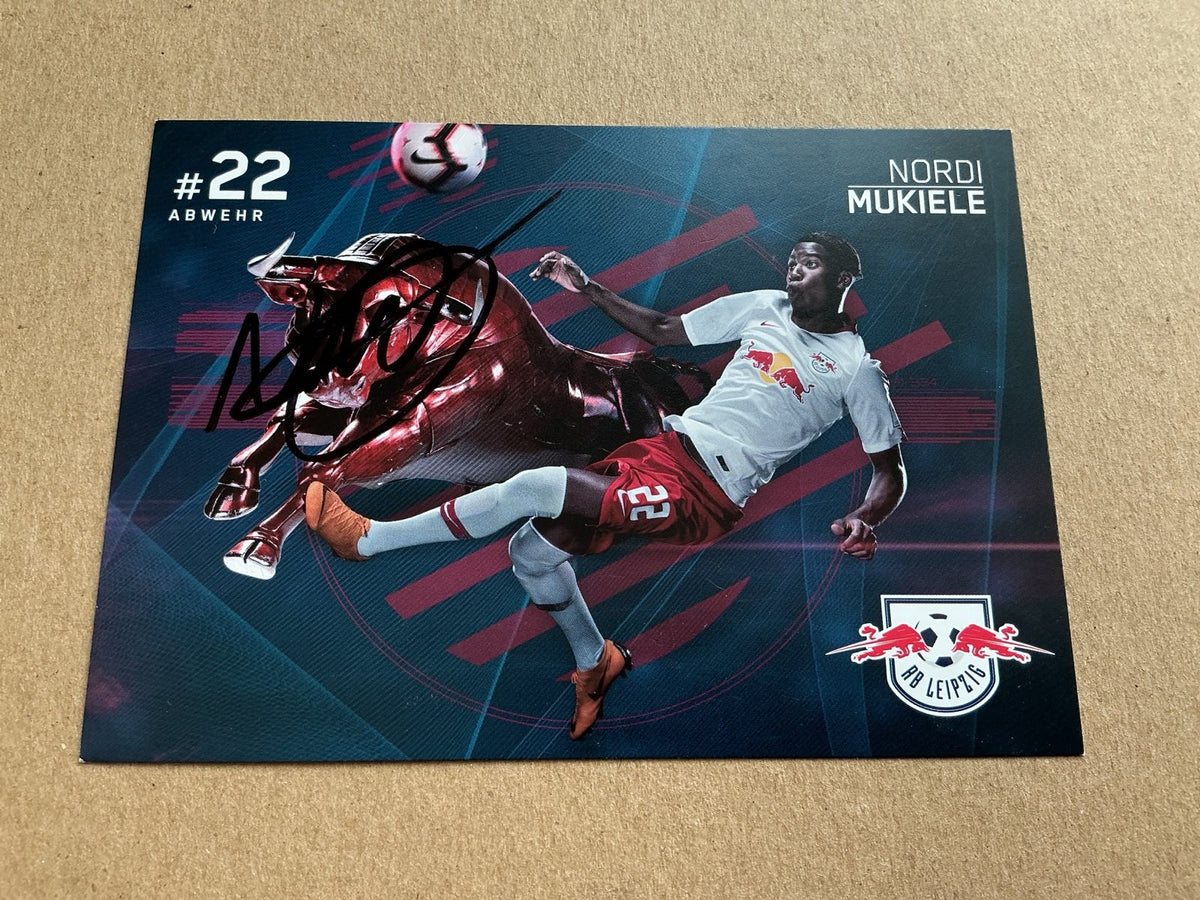 Nordi Mukiele, France 🇫🇷 RB Leipzig 2018/19 hand signed