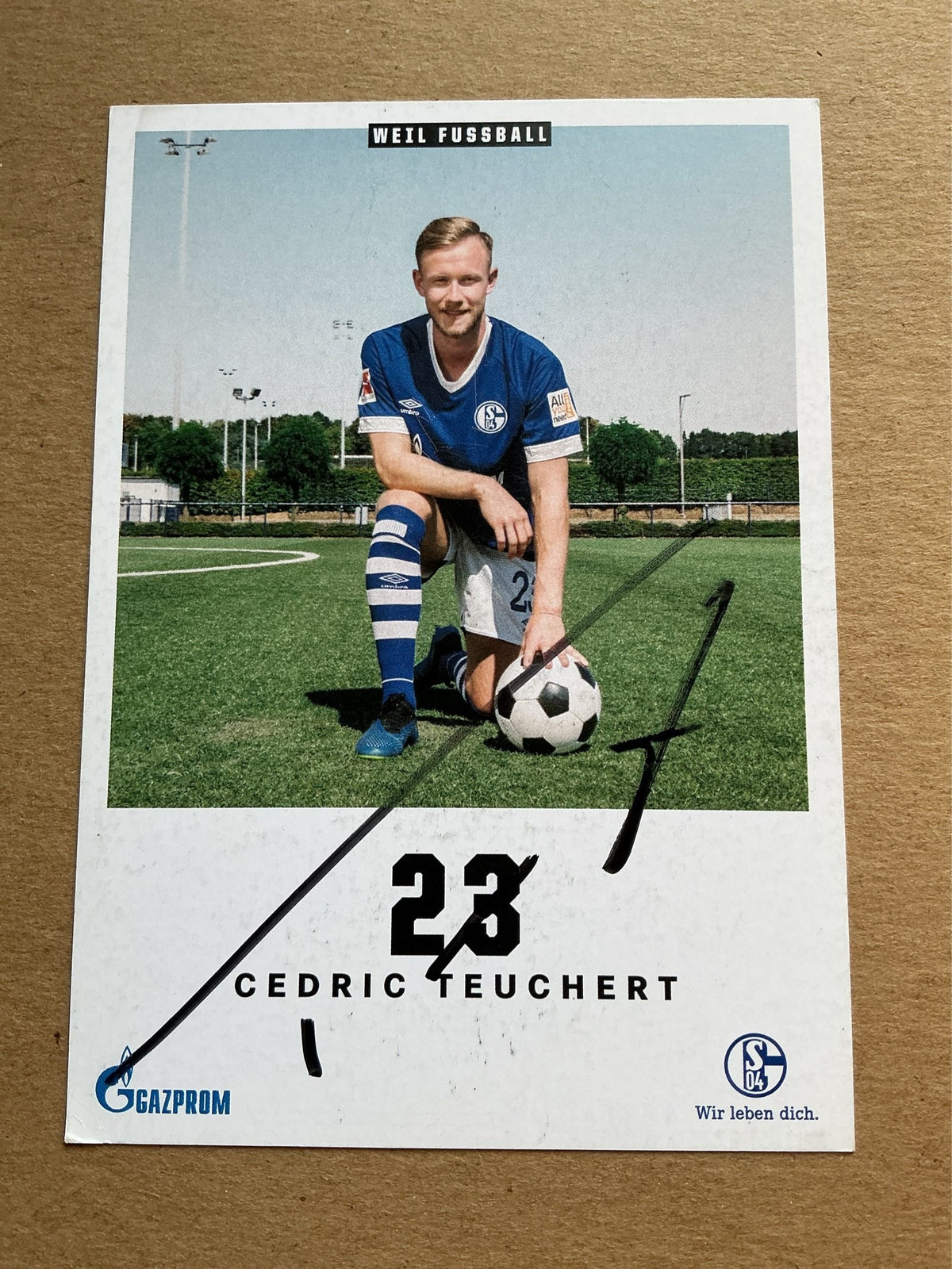 Cedric Teuchert, Germany 🇩🇪 FC Schalke 04 2018/19 hand signed