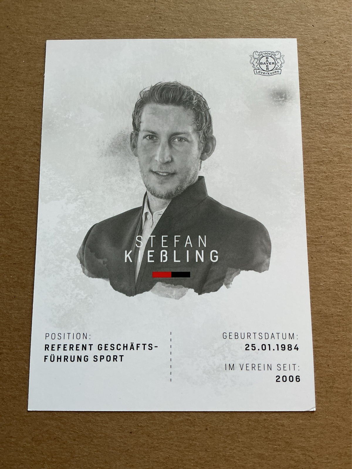 Stefan Kießling, Germany 🇩🇪 Bayer 04 Leverkusen 2018/19 hand signed