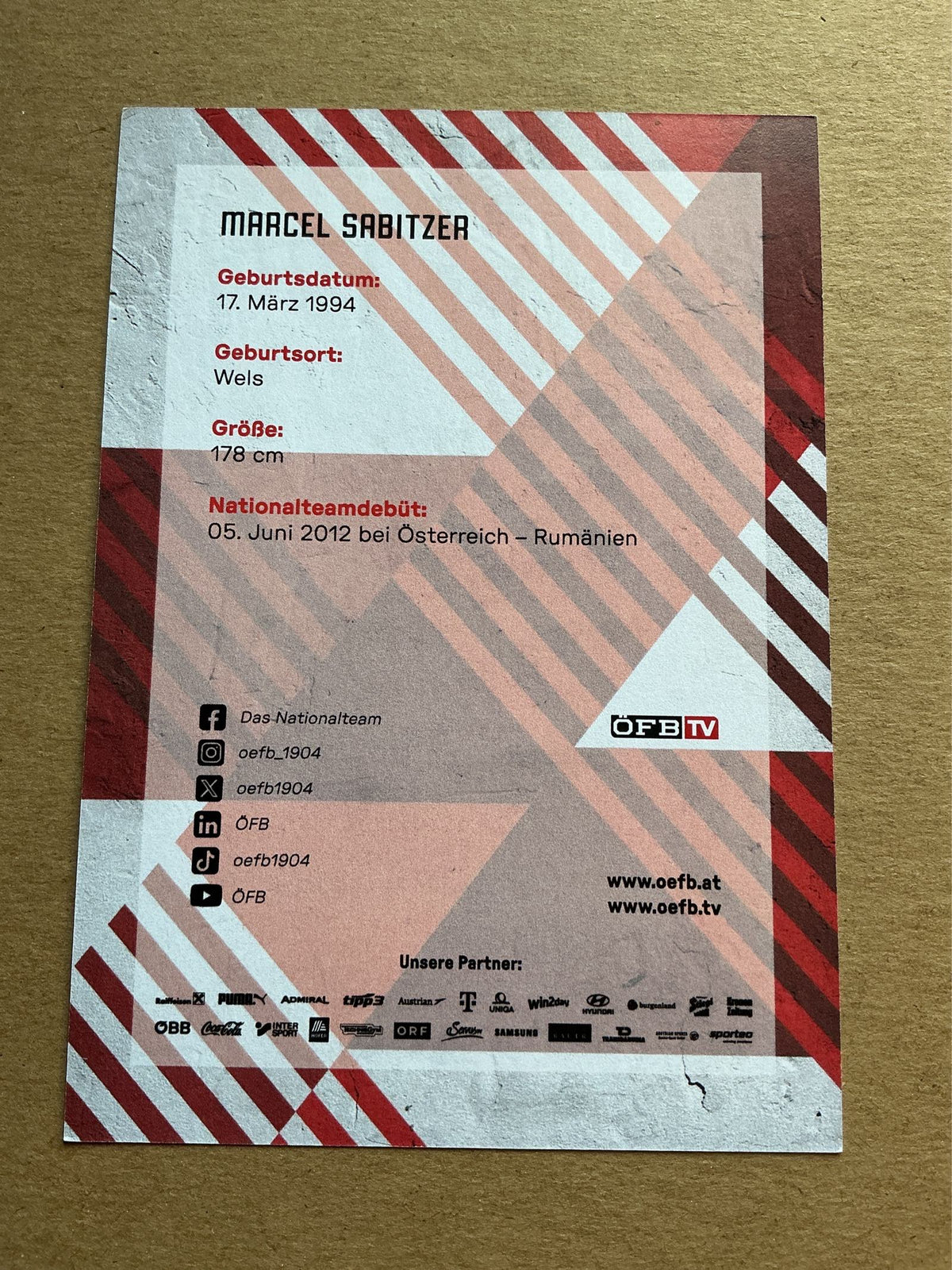 Marcel Sabitzer, Austria 🇦🇹 FIFA World Cup 2026 hand signed