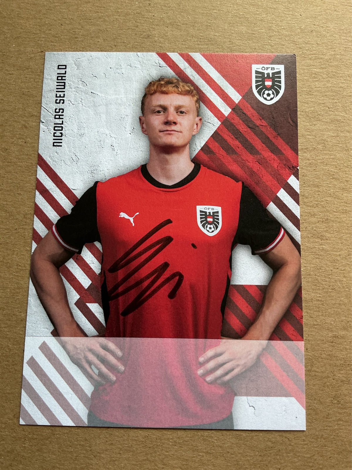 Nicolas Seiwald, Austria 🇦🇹 FIFA World Cup 2026 hand signed