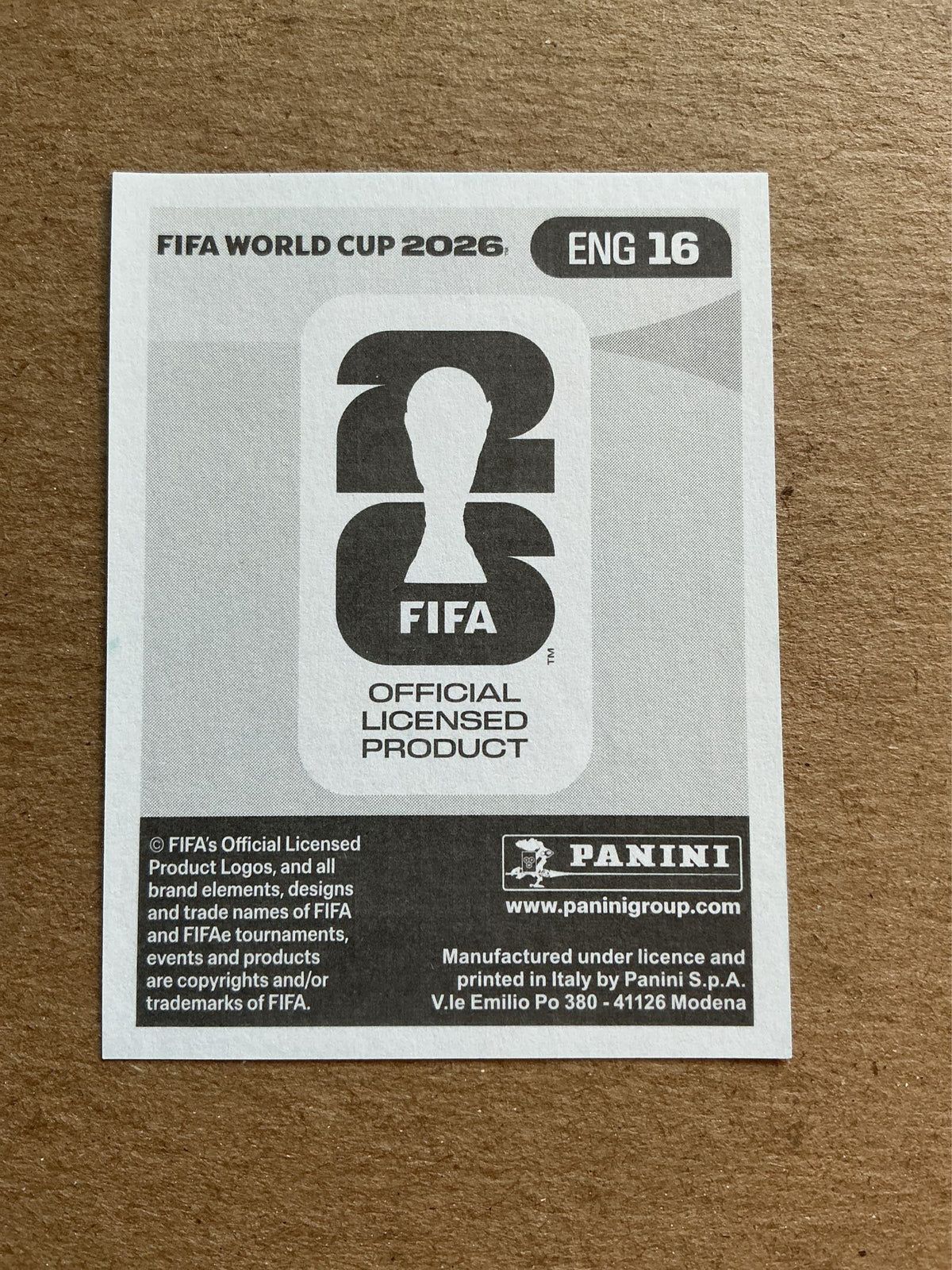 Phil Foden, England 🏴󠁧󠁢󠁥󠁮󠁧󠁿 FIFA World Cup 2026 Panini hand signed