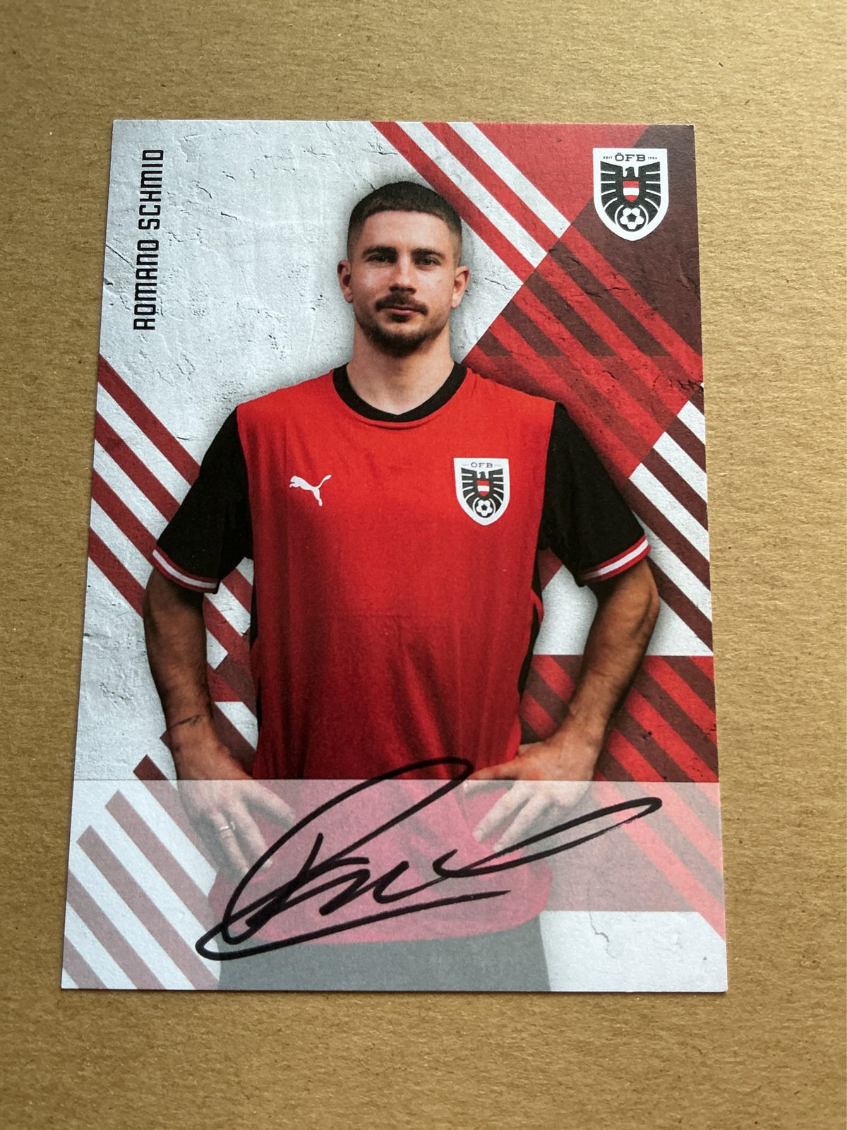 Romano Schmid, Austria 🇦🇹 FIFA World Cup 2026 hand signed