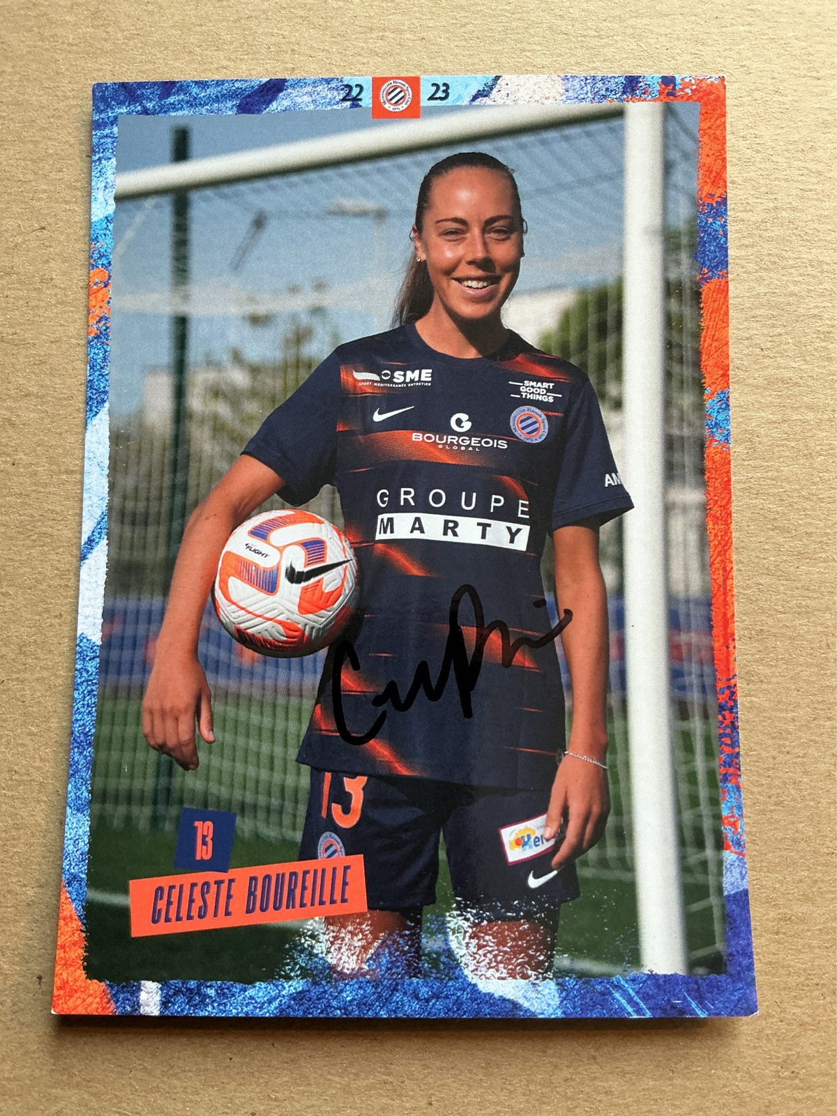 Celeste Boureille, USA 🇺🇸 Montpellier HSC 2022/23 hand signed