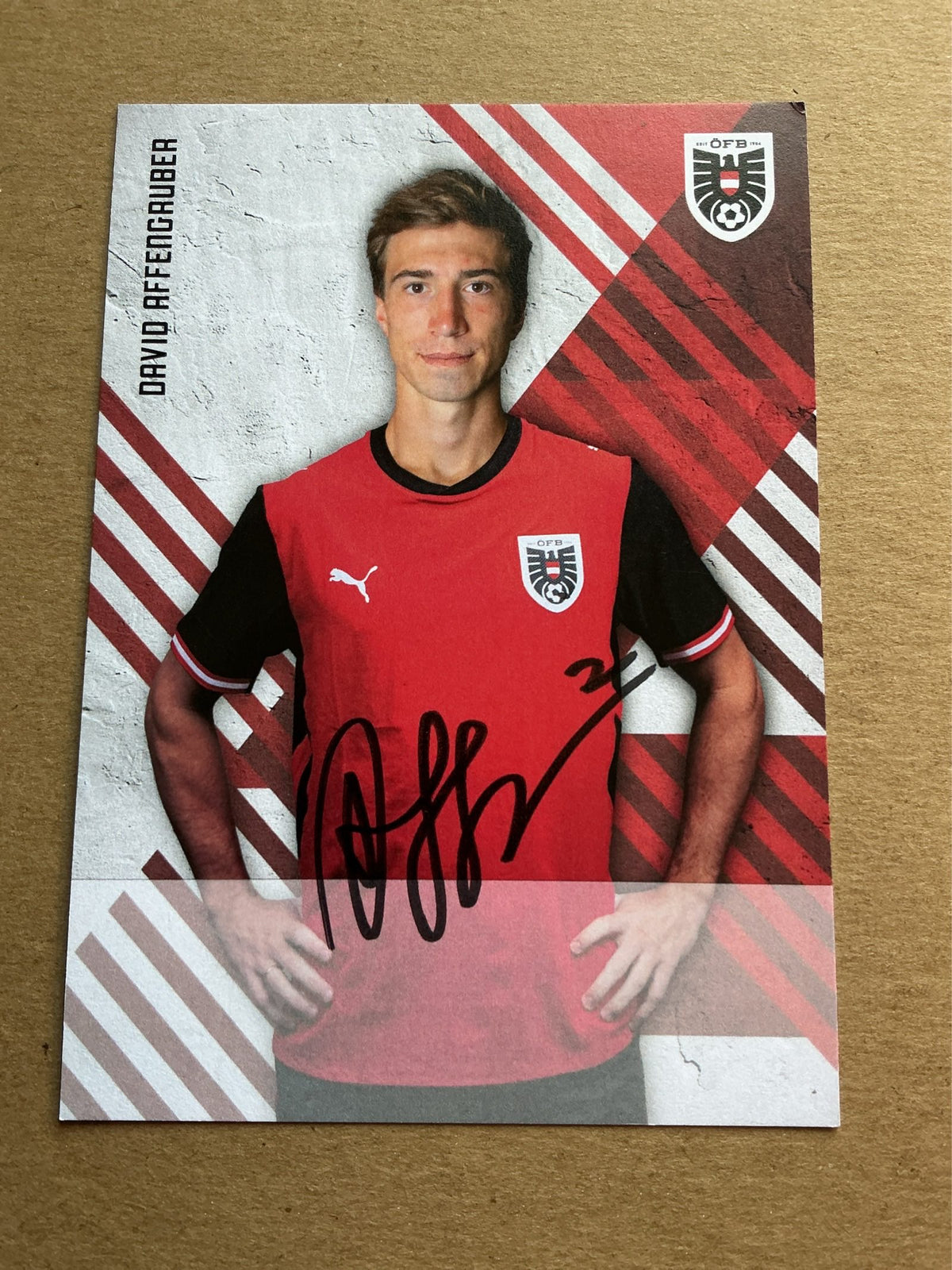 David Affengruber, Austria 🇦🇹 FIFA World Cup 2026 hand signed
