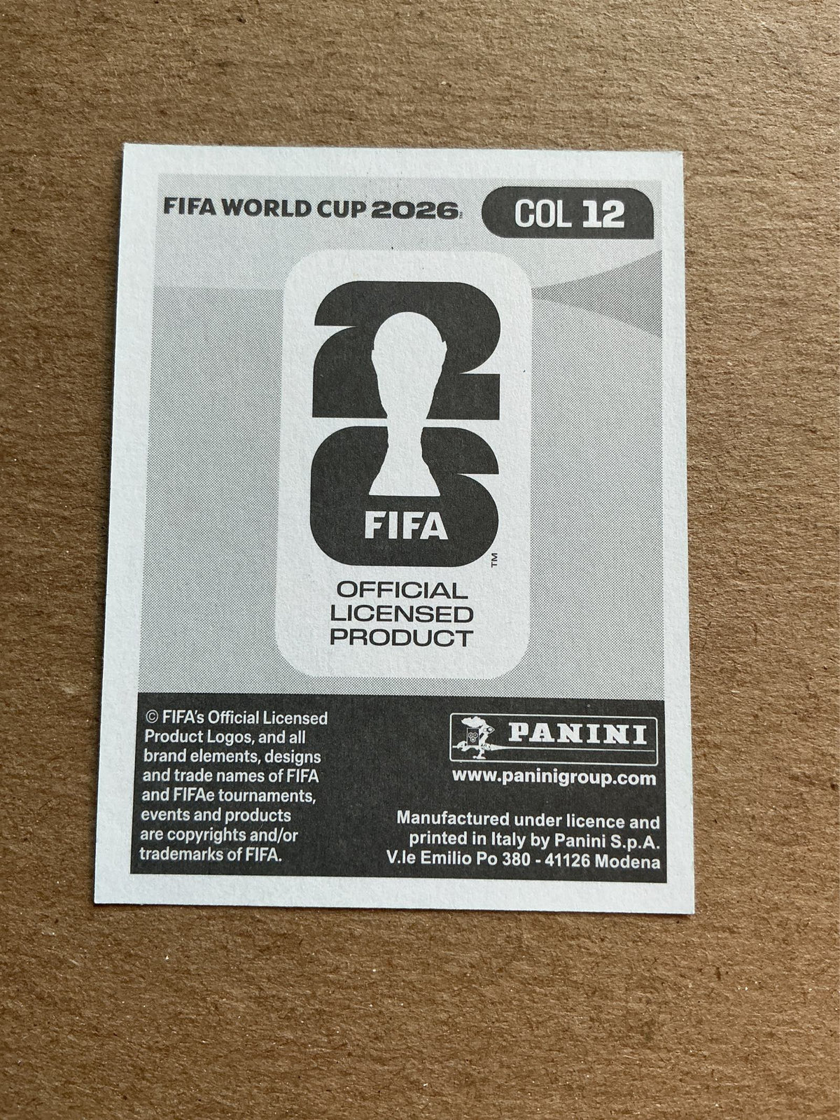 Richard Ríos, Colombia 🇨🇴 FIFA World Cup 2026 Panini hand signed