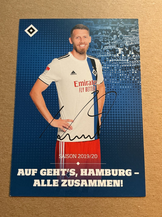 Aaron Hunt, Germany 🇩🇪 Hamburger SV 2019/20 hand signed - Autographs-World