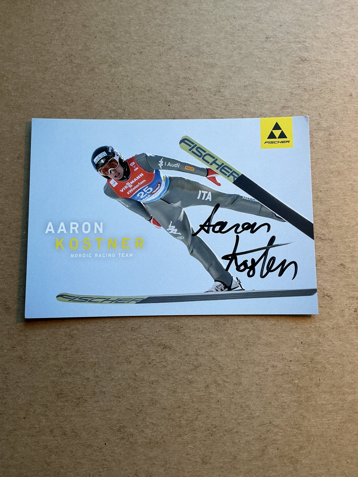 Aaron Kostner, Italy 🇮🇹 Skijumping Winter 2025/26 hand signed - Autographs-World