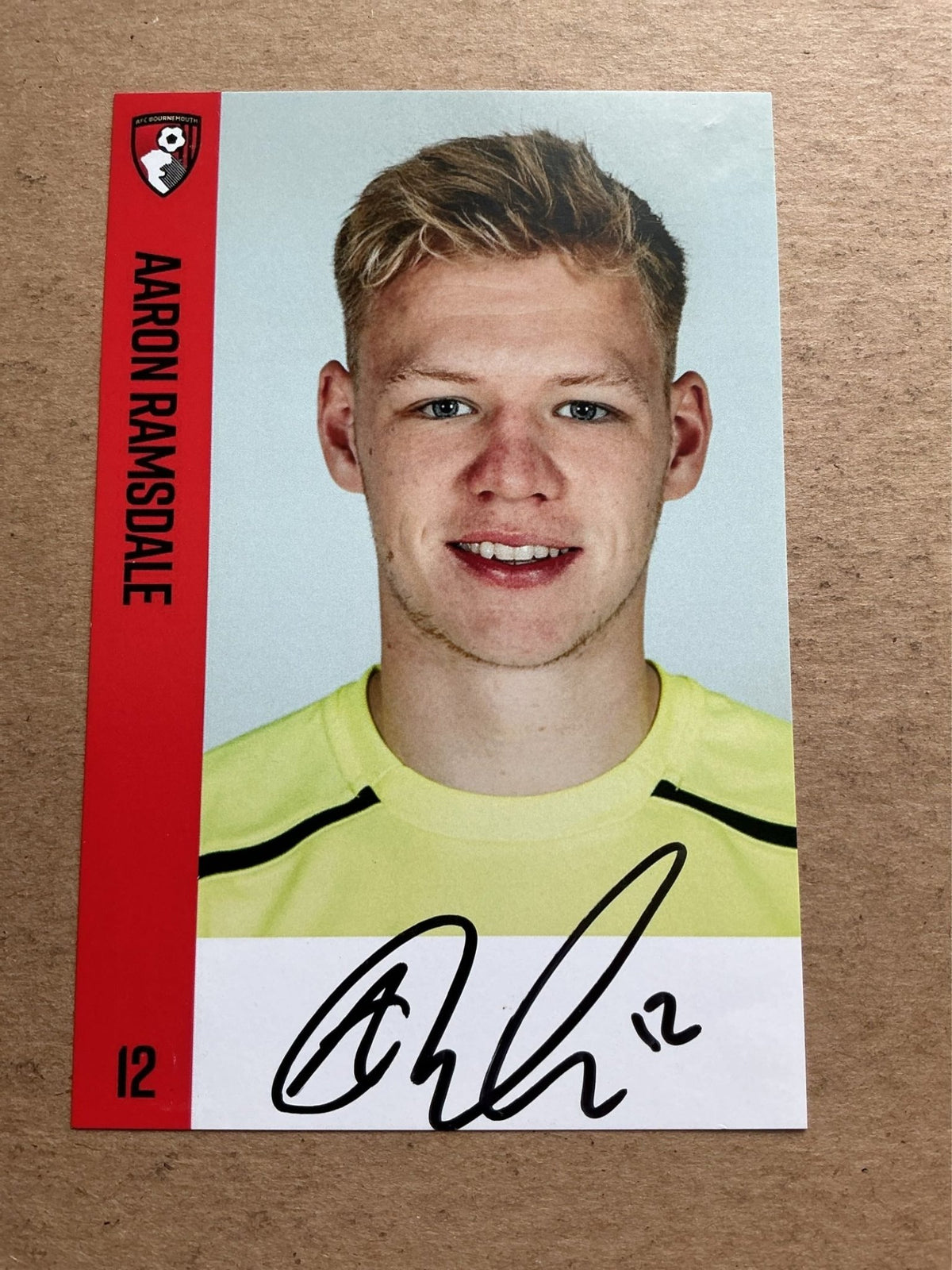 Aaron Ramsdale, England 🏴󠁧󠁢󠁥󠁮󠁧󠁿 AFC Bournemouth 2017/18 hand signed - Autographs-World