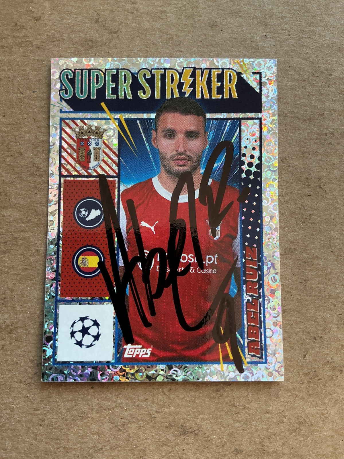 Abdel Ruiz, Spain 🇪🇸 SC Braga 2023/24 Topps hand signed - Autographs-World