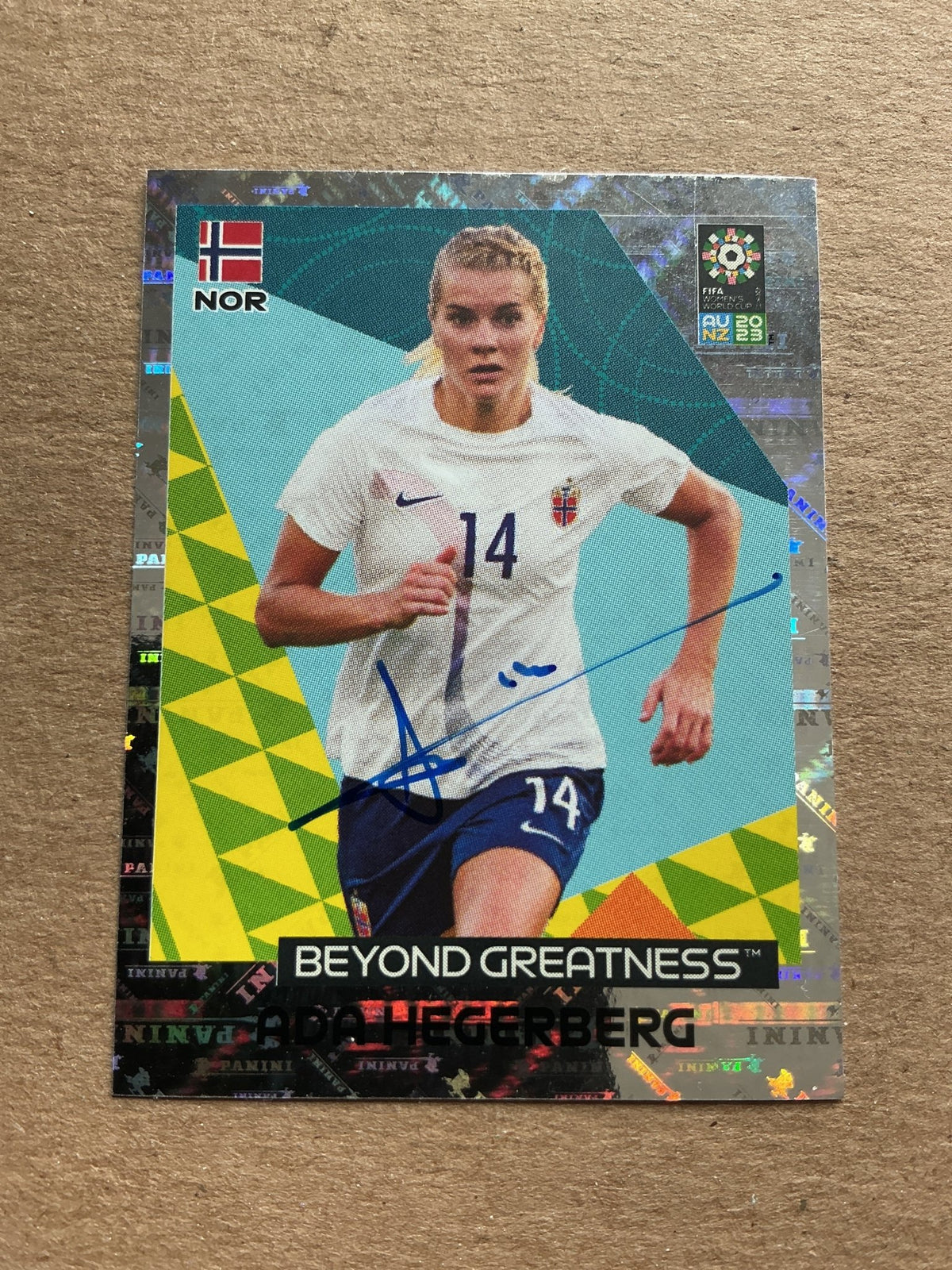 Ada Hegerberg, Norway 🇳🇴 FIFA Women’s World Cup 2023 Panini hand signed - Autographs-World