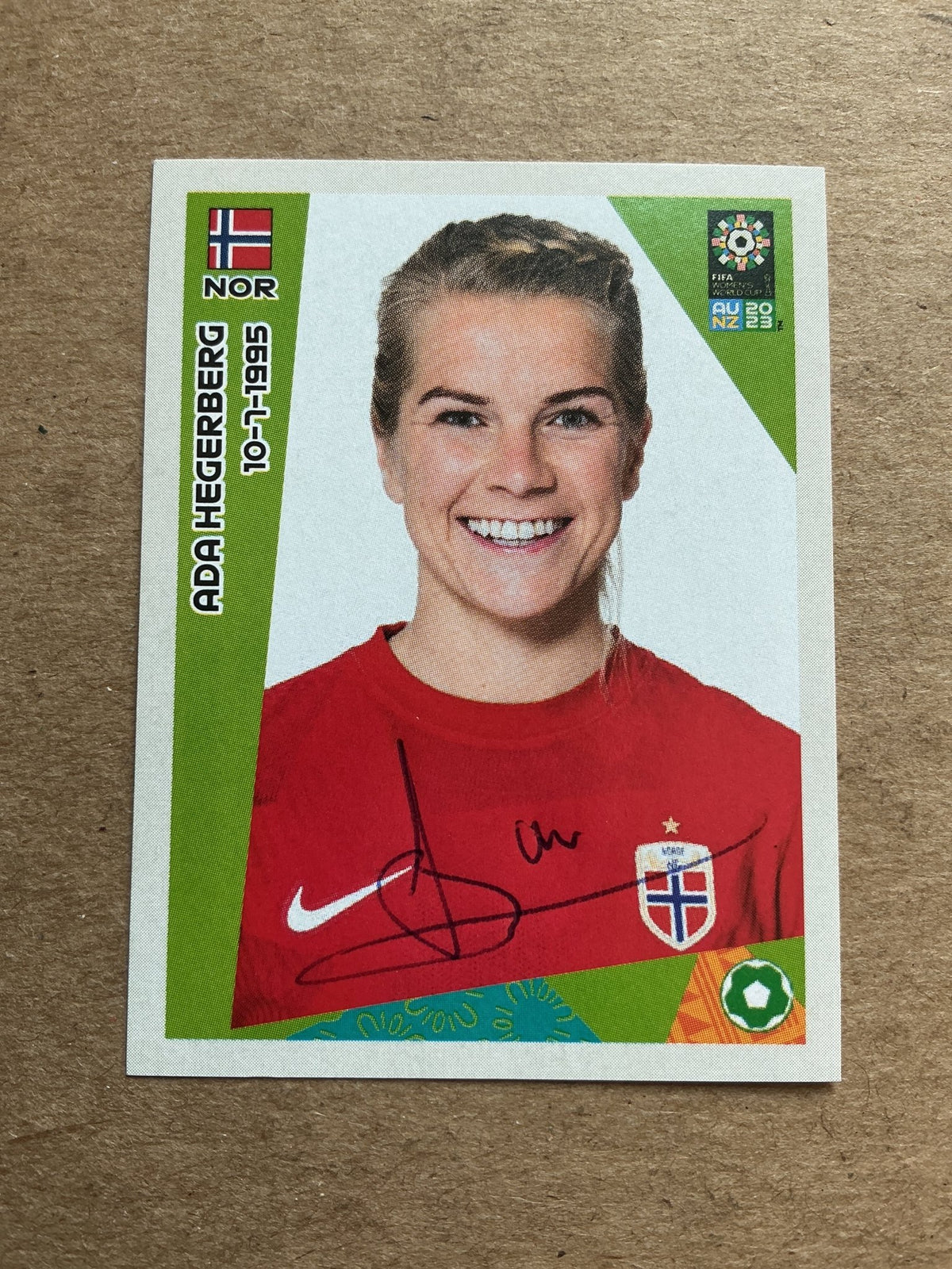 Ada Hegerberg, Norway 🇳🇴 FIFA Women’s World Cup 2023 Panini hand signed - Autographs-World
