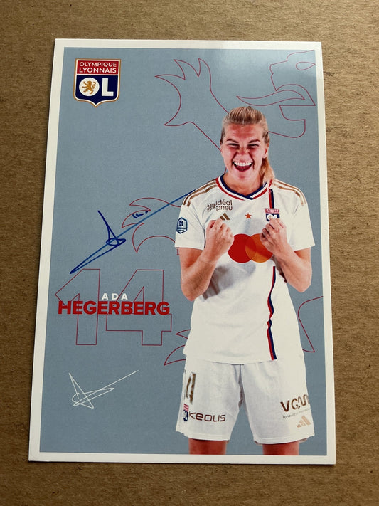 Ada Hegerberg, Norway 🇳🇴 Olympique Lyonnais 2023/24 hand signed - Autographs-World