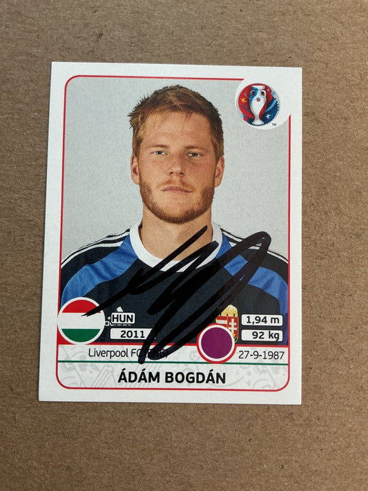 Ádám Bogdán, Hungary 🇭🇺 UEFA Euro 2016 Panini hand signed - Autographs-World