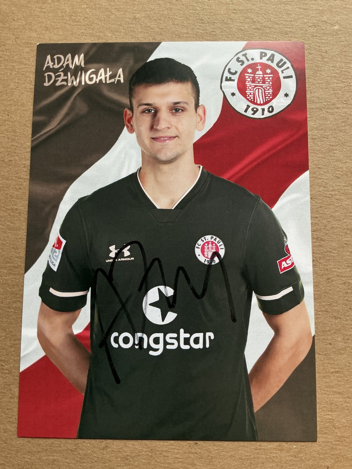 Adam Dźwigała, Poland 🇵🇱 FC St. Pauli 2020/21 hand signed - Autographs-World