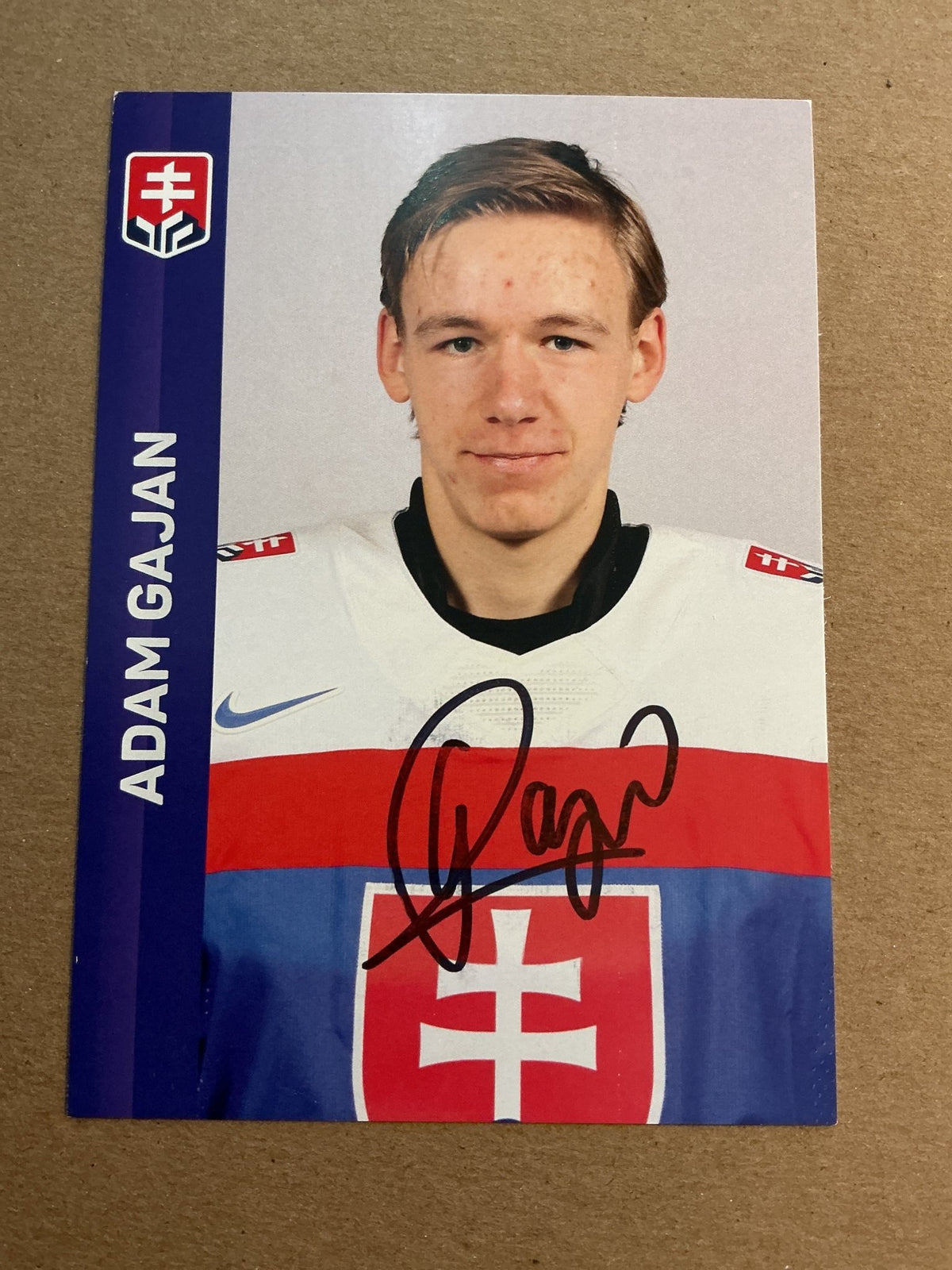 Adam Gajan, Slovakia 🇸🇰 Green Bay Gamblers 2023/24 hand signed - Autographs-World