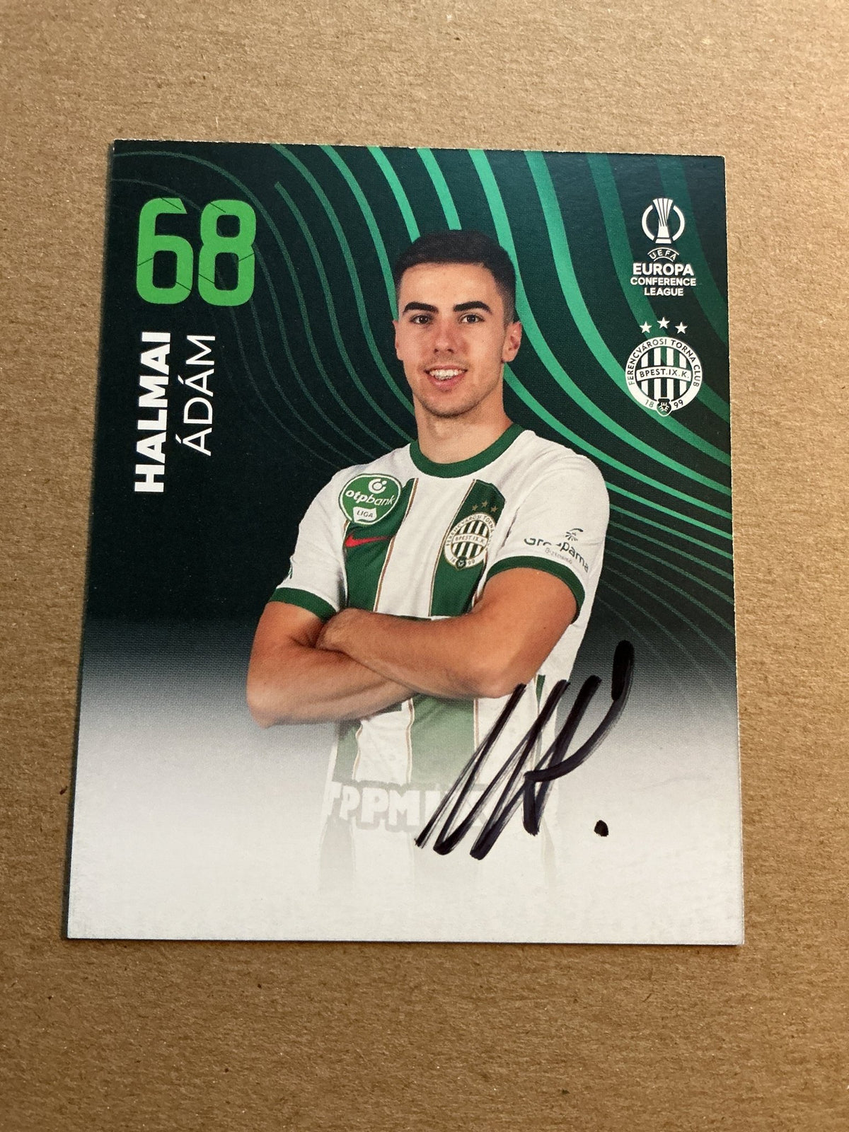 Ádám Halmai, Hungary 🇭🇺 Ferencváros TC 2023/24 hand signed - Autographs-World