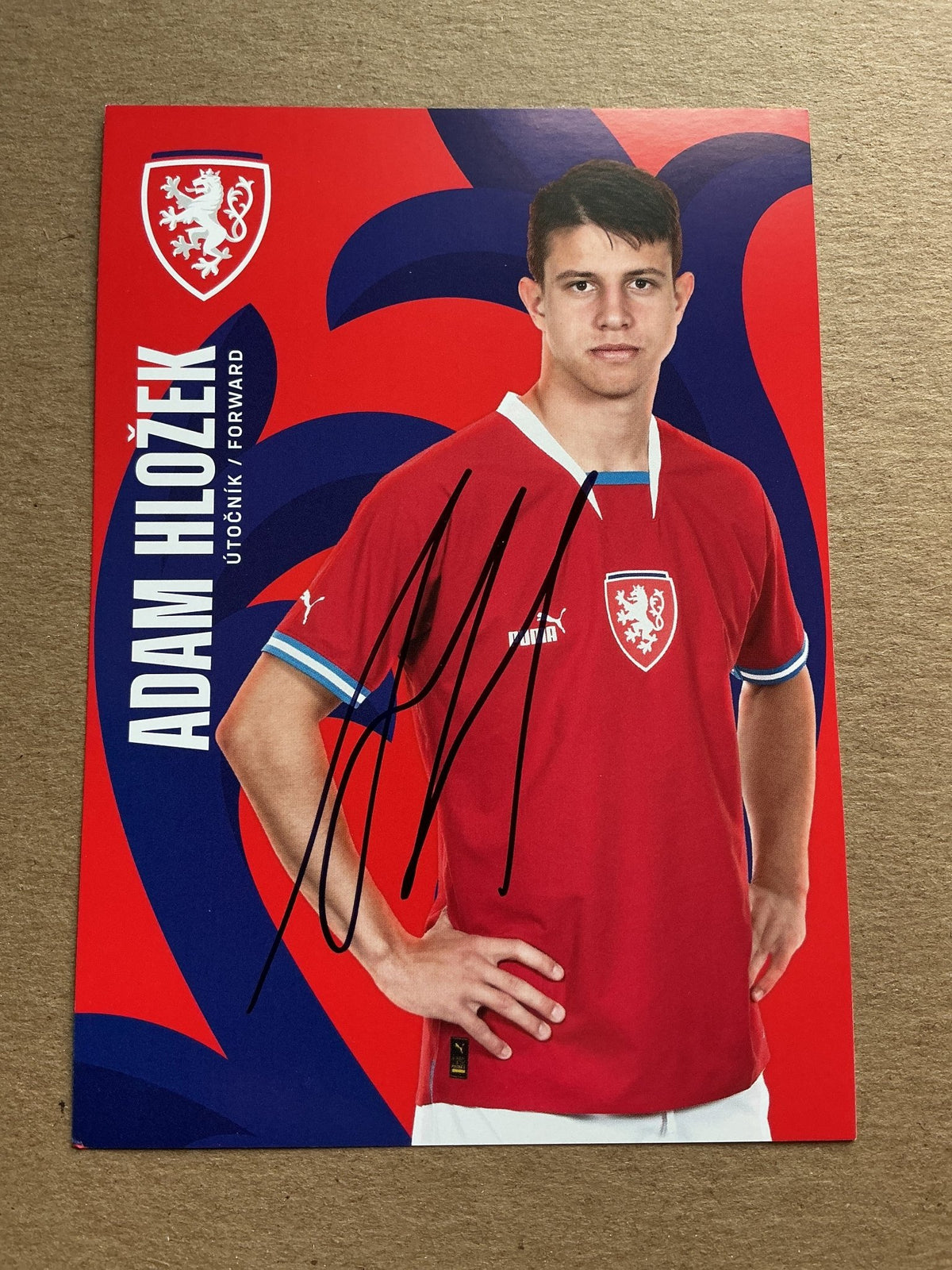 Adam Hložek, Czech Republic 🇨🇿 2023 Bayer 04 Leverkusen hand signed - Autographs-World